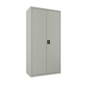 OfficeSource Steel Storage Cabinet Full Wardrobe - Light Gray
