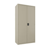 OfficeSource Steel Storage Cabinet Full Wardrobe - Putty
