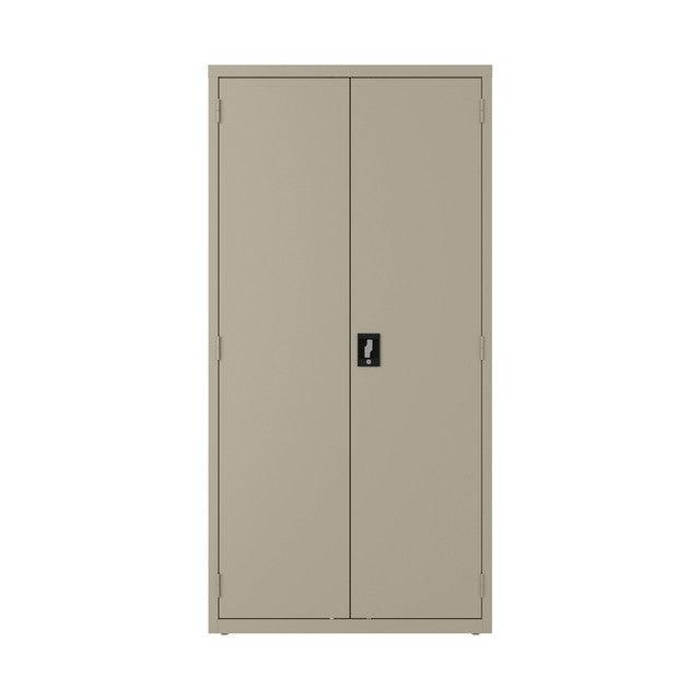 OfficeSource Steel Storage Cabinet Full Wardrobe - Putty