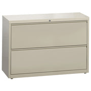 OfficeSource Steel Lateral File 2 Drawer Lateral File Cabinet, 36" Wide - Putty