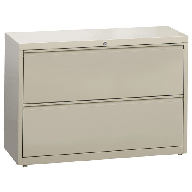 OfficeSource Steel Lateral File 2 Drawer Lateral File Cabinet, 36" Wide - Putty