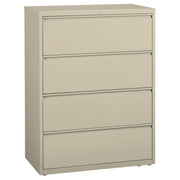 OfficeSource Steel Lateral File 4 Drawer Lateral File Cabinet, 36" Wide - Putty