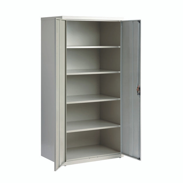 OfficeSource  Oversized Storage Cabinet  - Light Gray