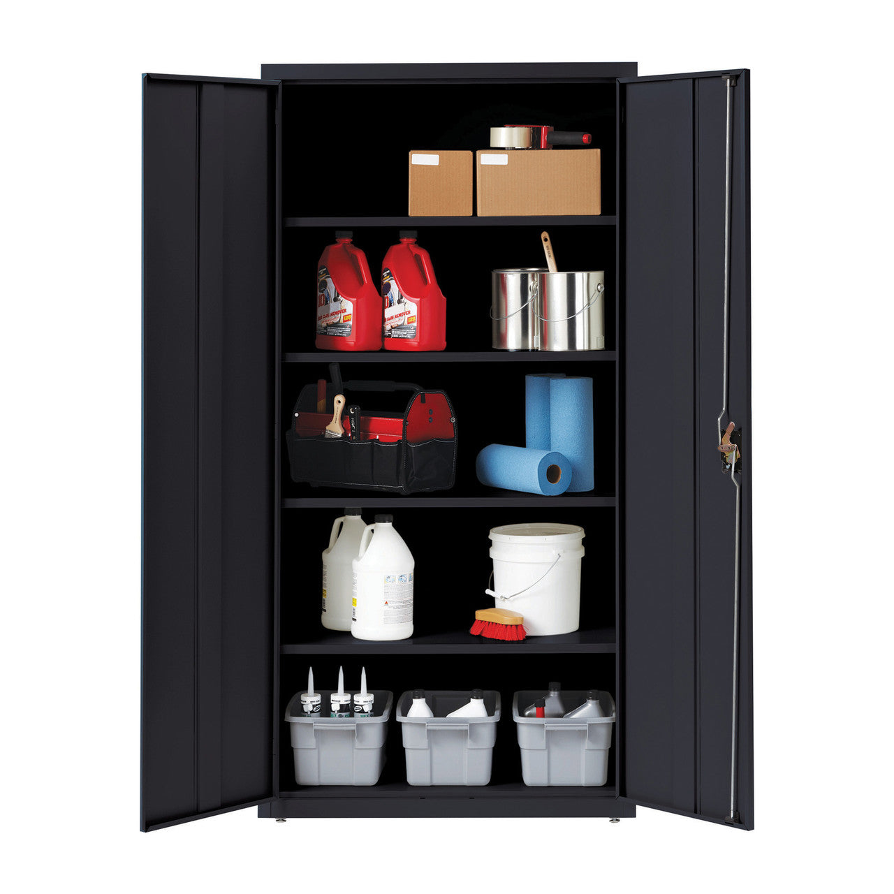 OfficeSource Steel Storage Cabinet Collection  - Black