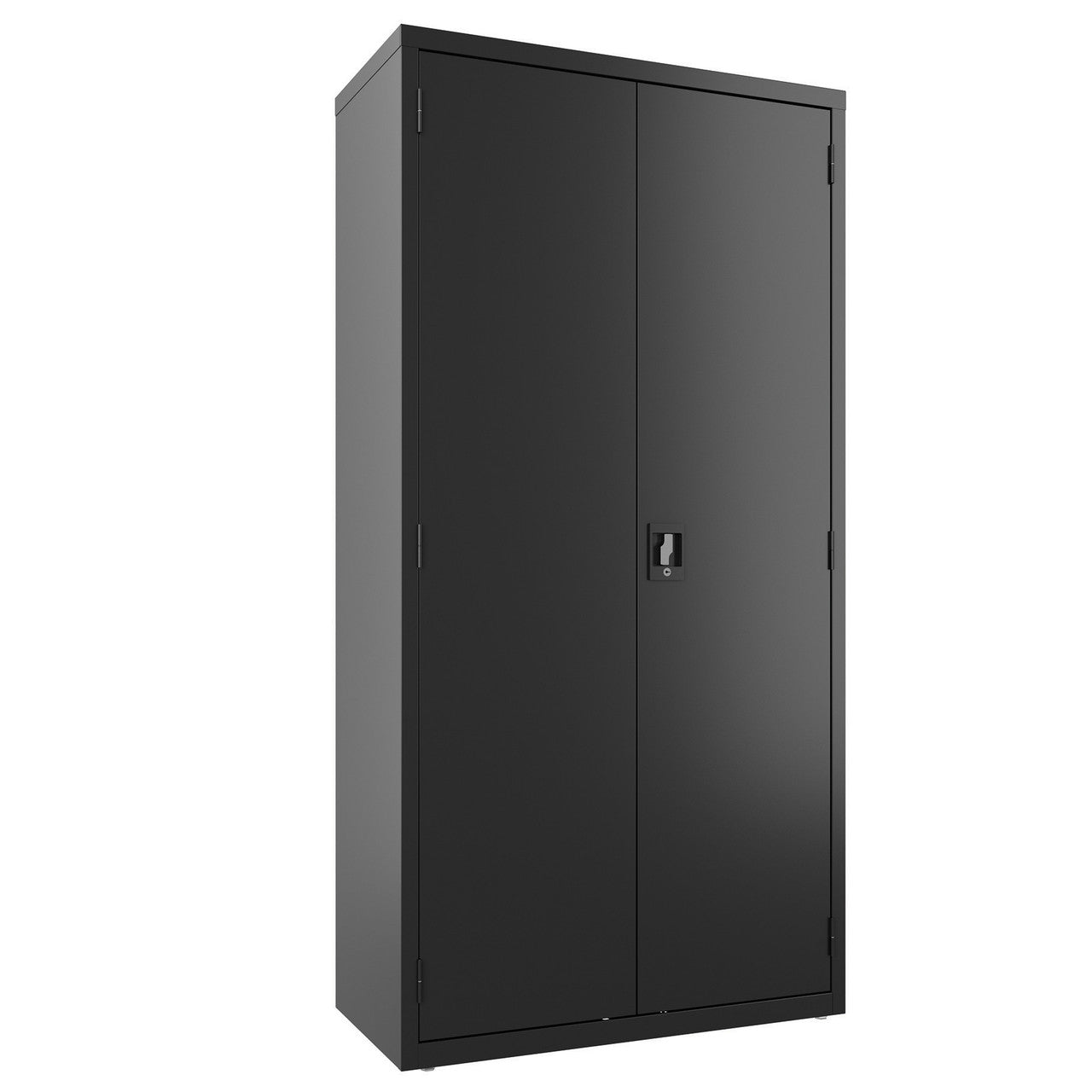 OfficeSource Steel Storage Cabinet Collection Combo Wardrobe - Black