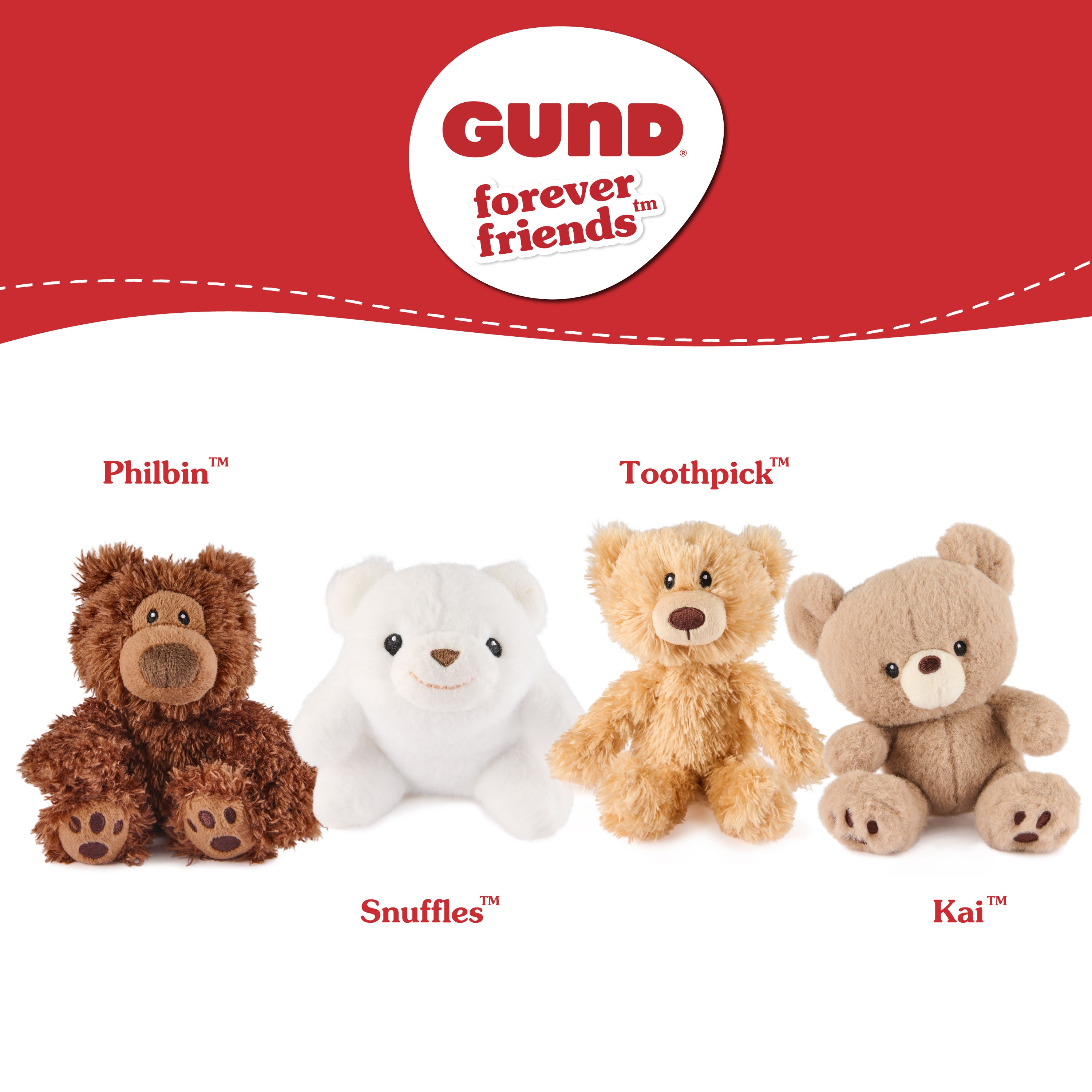 Forever Friends Mini Plush Toys CDU, 4 in 4 Assorted Styles