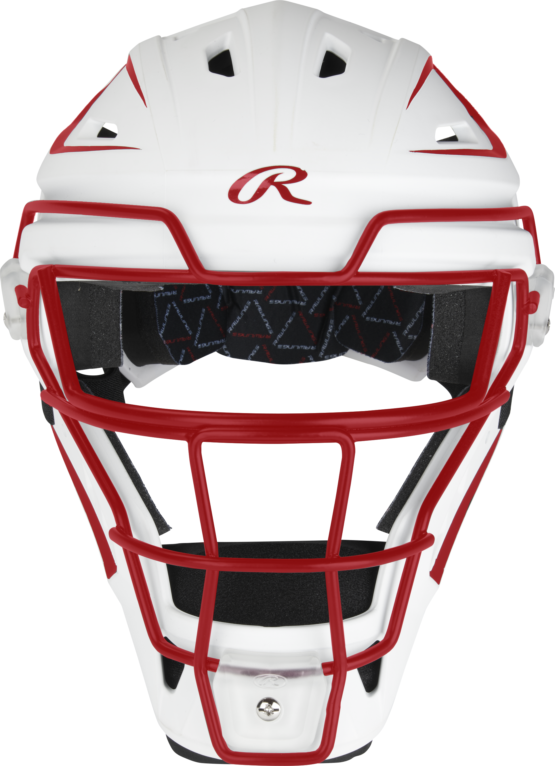 Rawlings Velo 2.0 Series Softball Medium Catchers Set - Scarlet/White