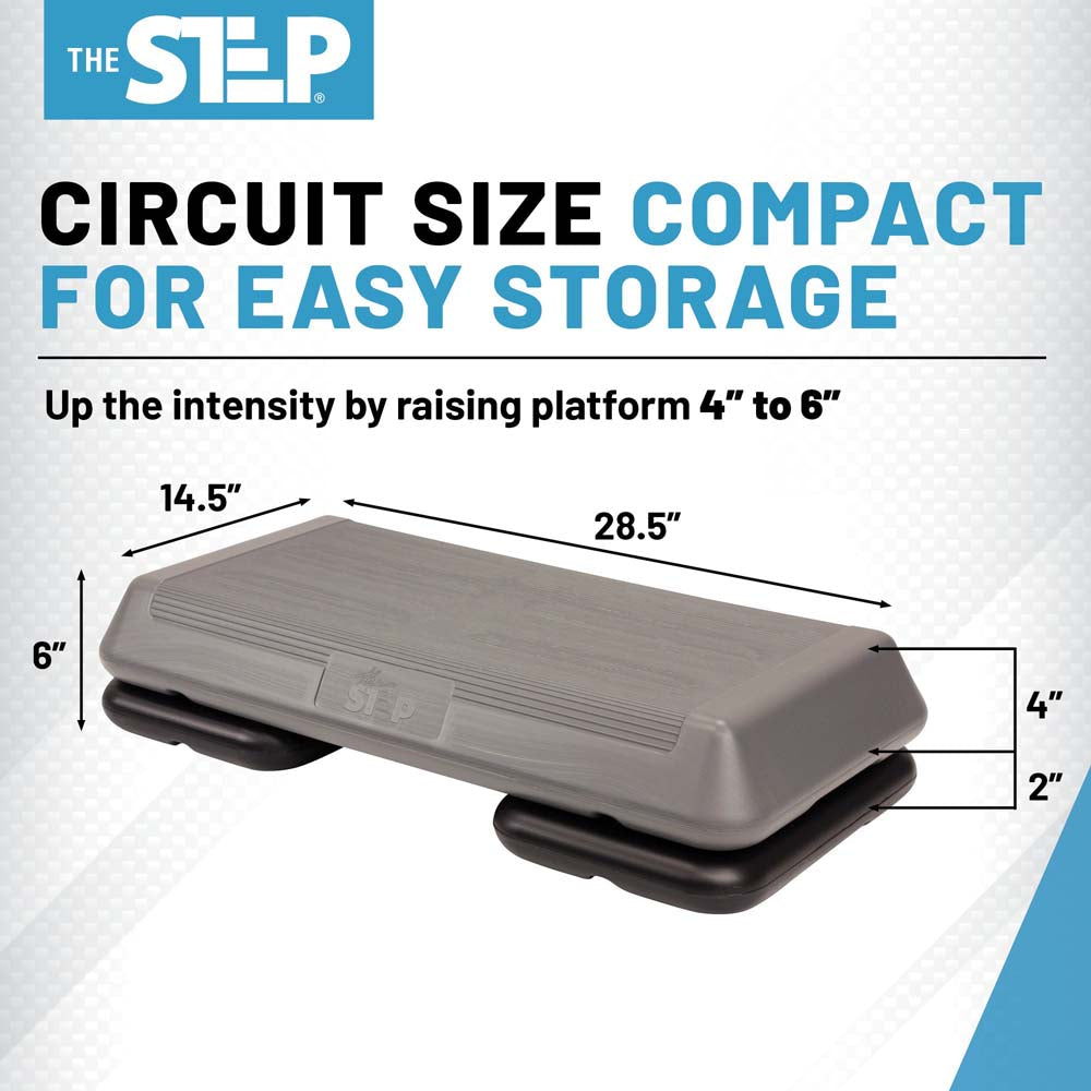 The Circuit Step Grey/Black (2 Risers)