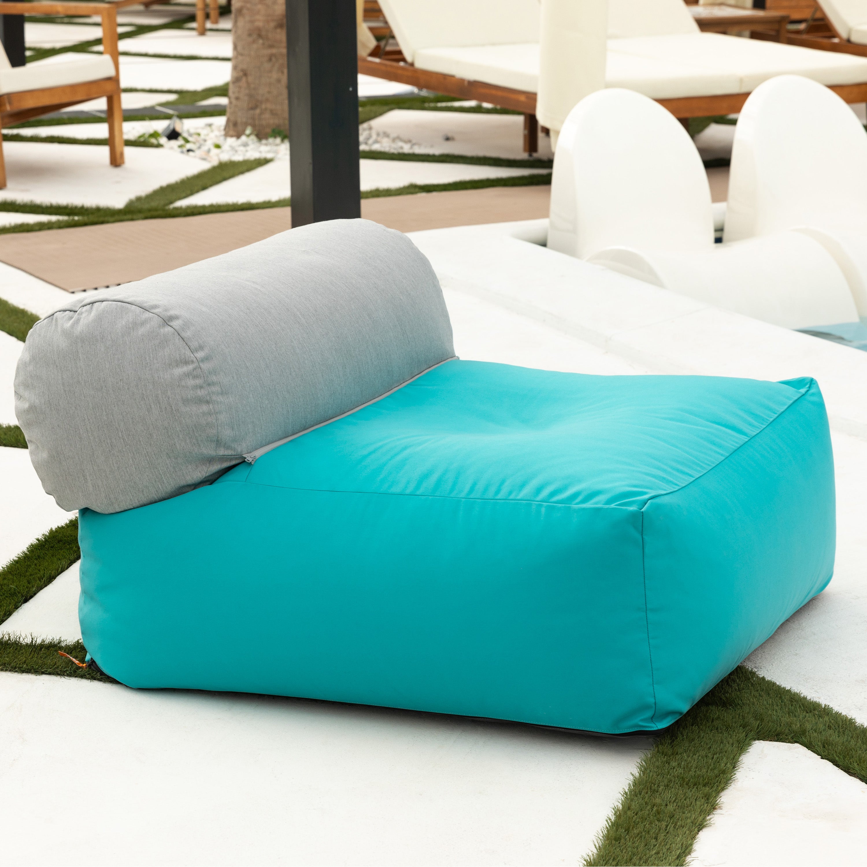 Jaxx Tybee Large Outdoor Lounge w/ Bolster - Sunbrella Cancun