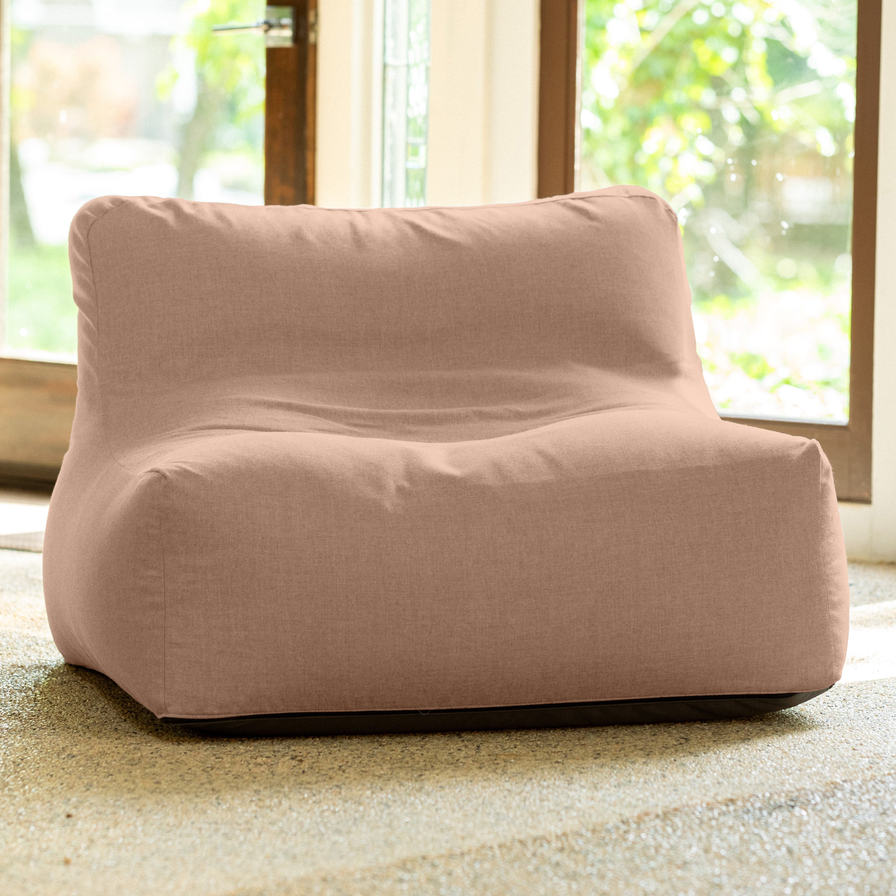 Coza Outdoor Chair - Large Bean Bag Lounge Chair for Poolside & Patio Lounging - Sunbrella, Petal