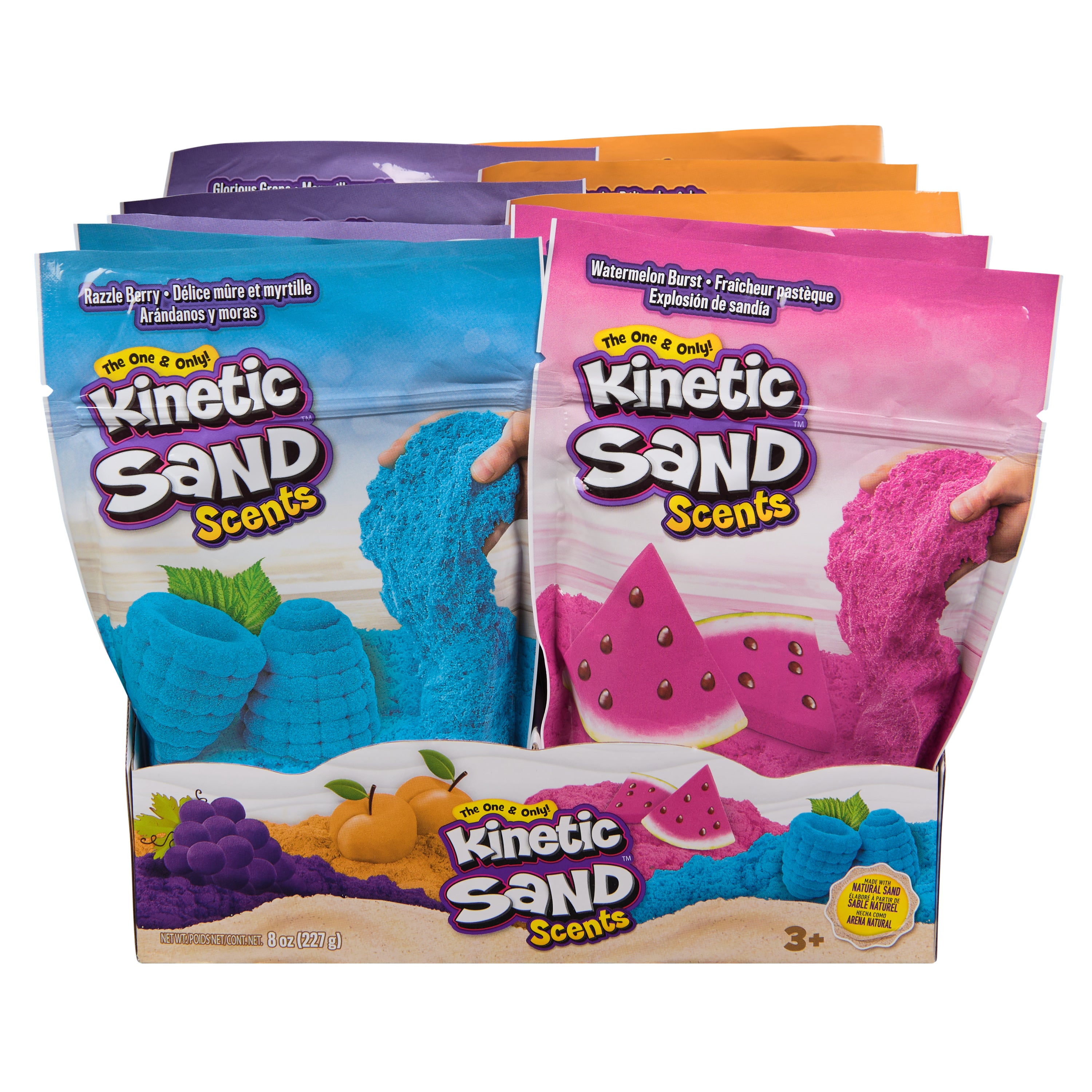 Kinetic Sand, 8oz Scented Play Sand Styles May Vary, Sensory Toys for Kids Ages 3 and up