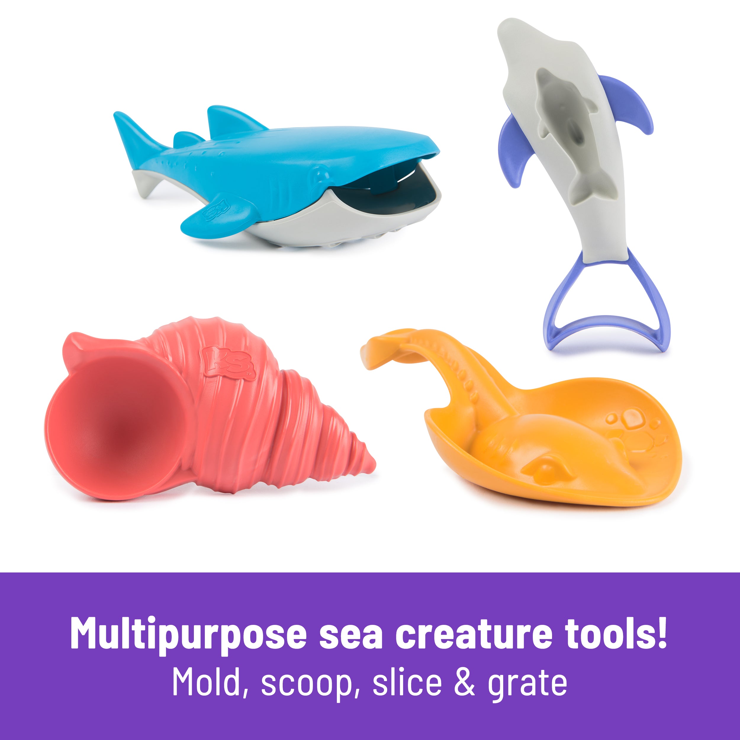Kinetic Sand, Project Planet Deep Sea with 24oz Play Sand & Sea Creature Tools, Sustainably Minded Eco Friendly Materials, Sensory Toys for Kids