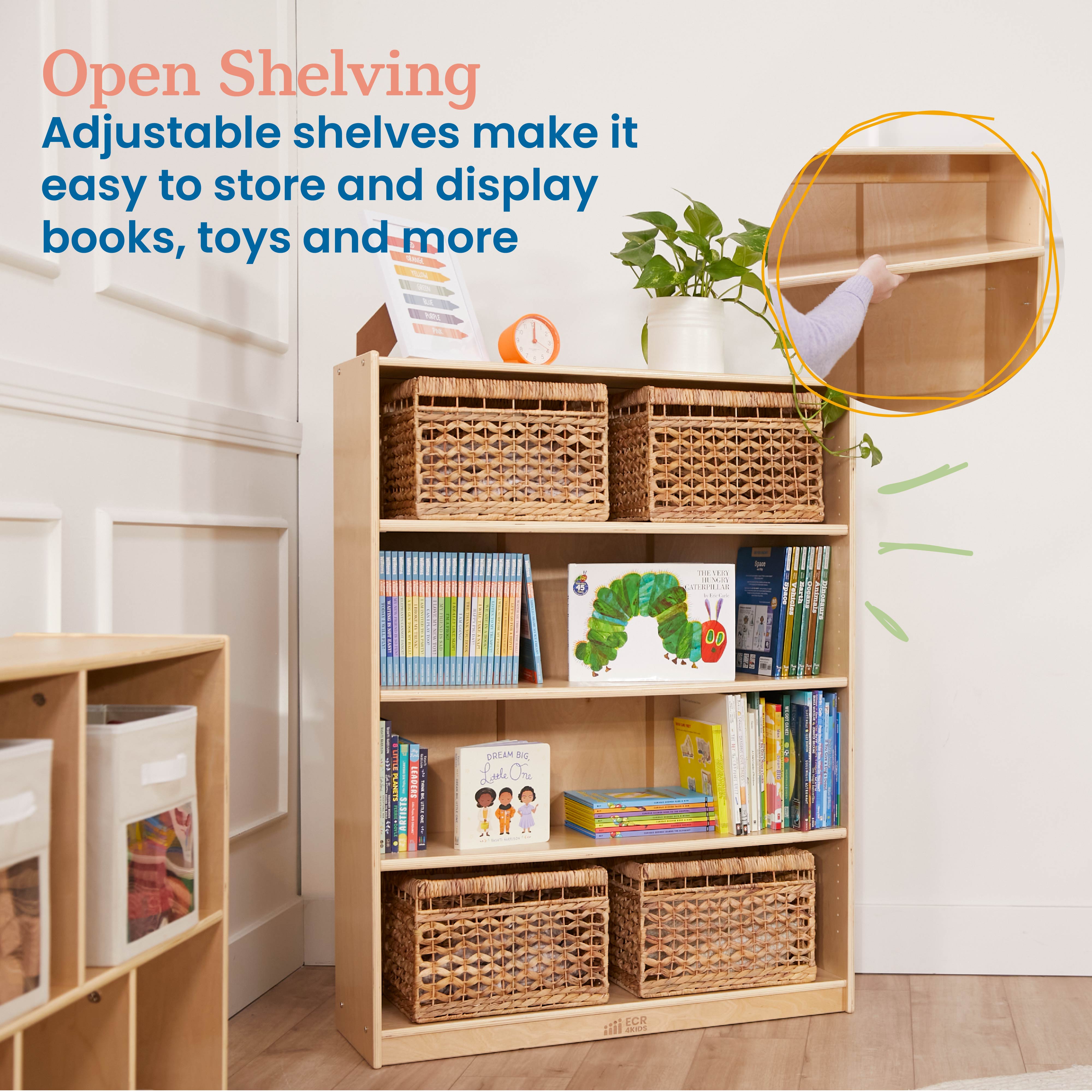 48in H Classic Bookcase - Natural