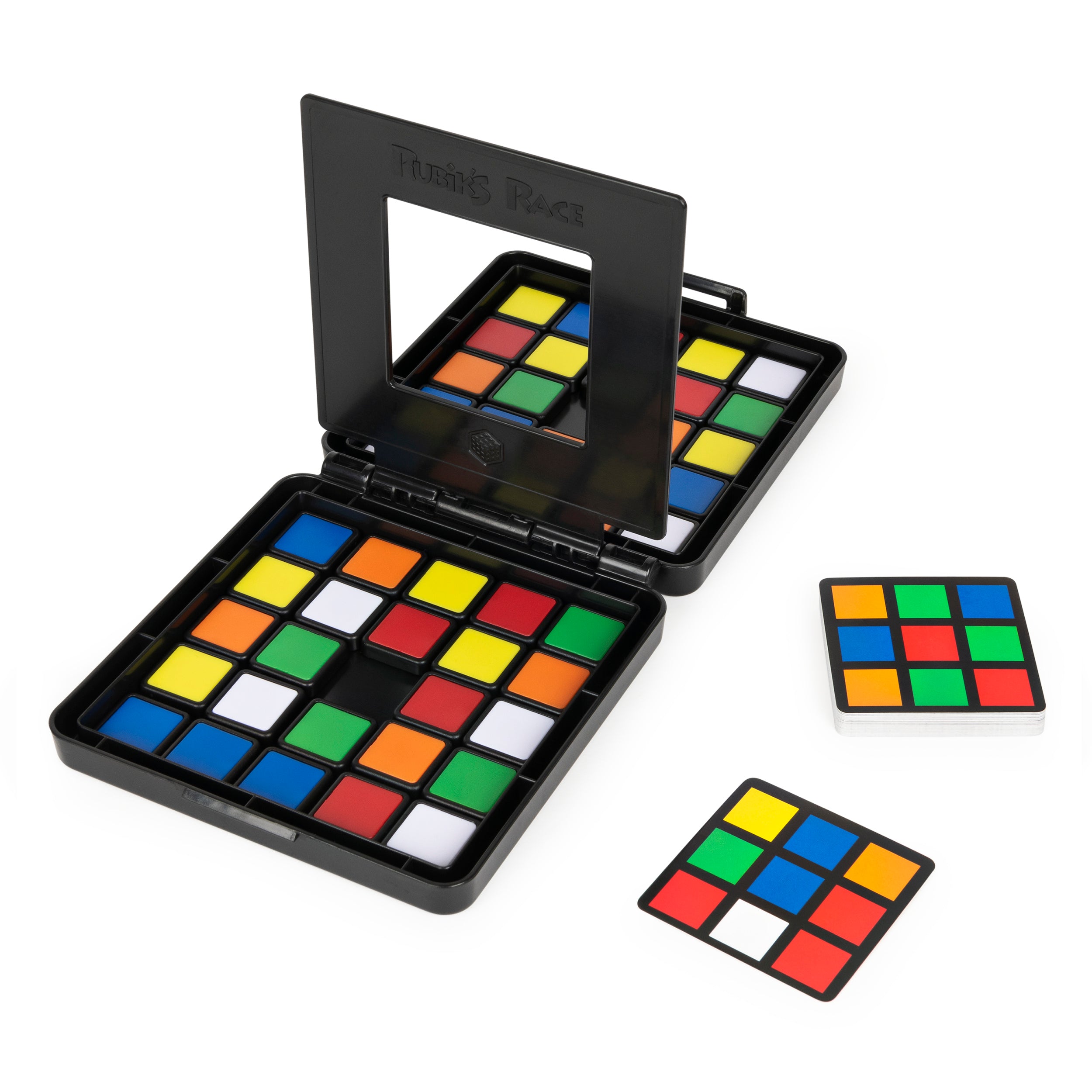Rubik’s, Race Pack & Go Fast-Paced Problem-Solving Strategy Travel-Sized Two-Player Puzzle Board Game, for Kids and Adults Ages 7 and up
