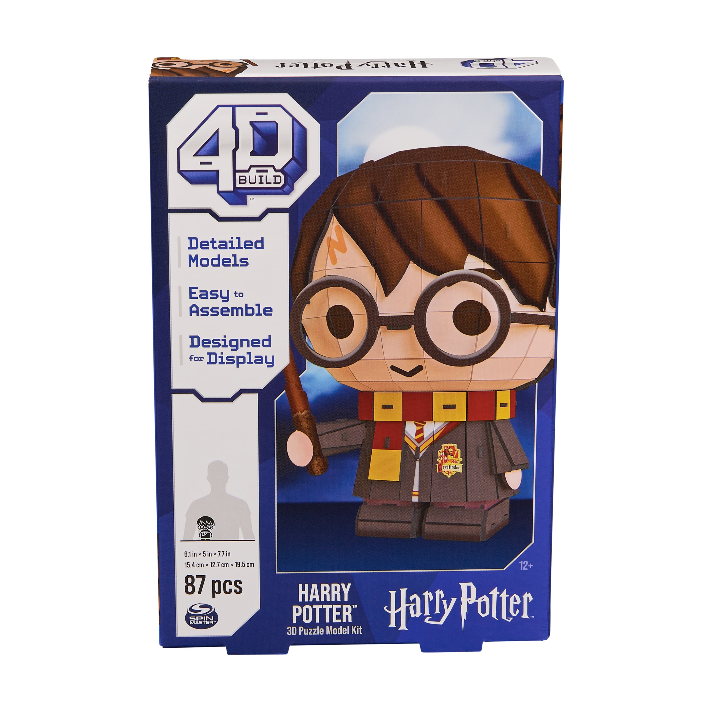4D Build, Harry Potter Character 3D Puzzle Model Kit 87 Pcs, Harry Potter Gifts Desk Decor, Building Toys, 3D Puzzles for Adults & Teens 12+