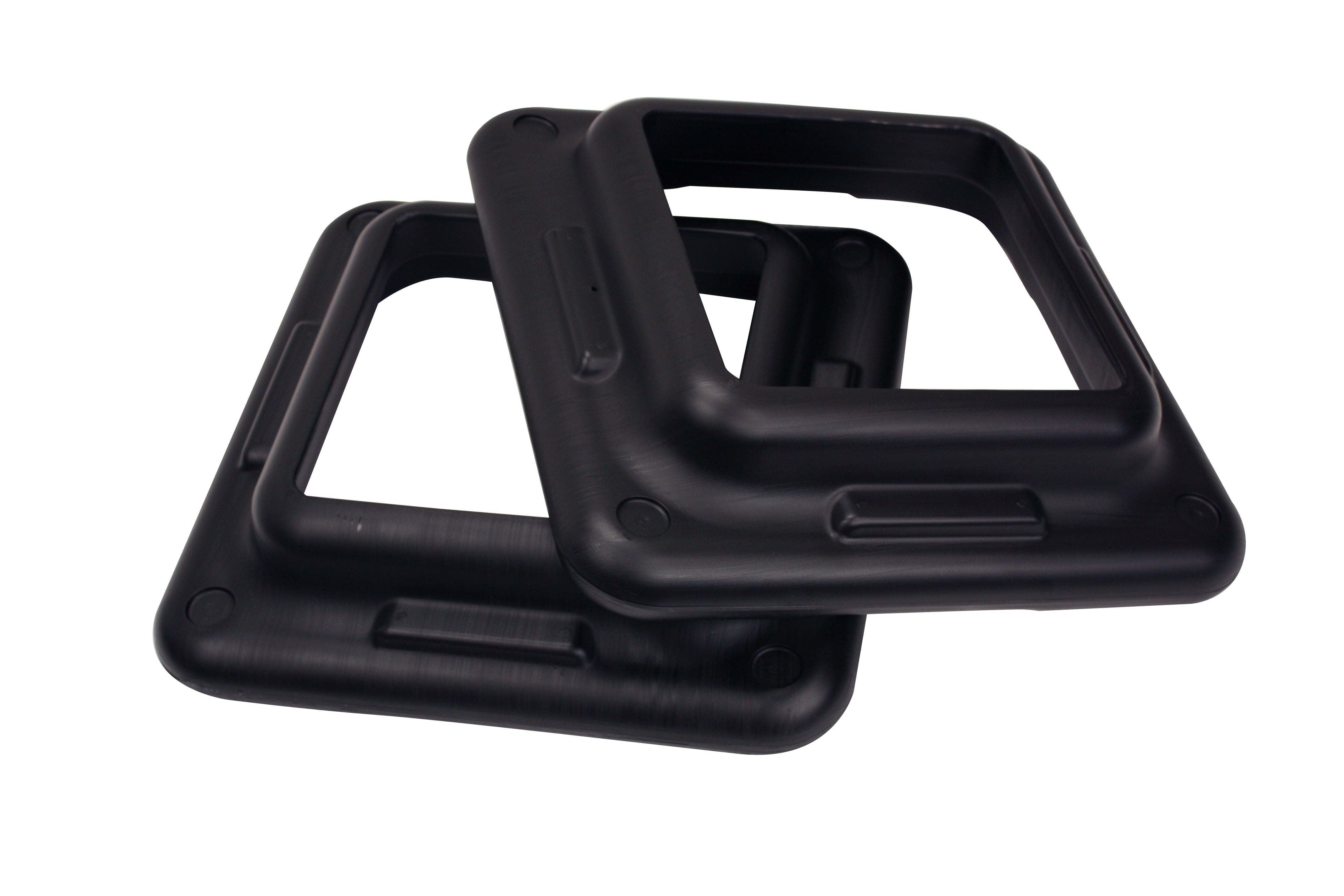 The Step Original Health Club Aerobic Step Risers in Black/Gray for Use with The Step Aerobic Platform – Health Club Size