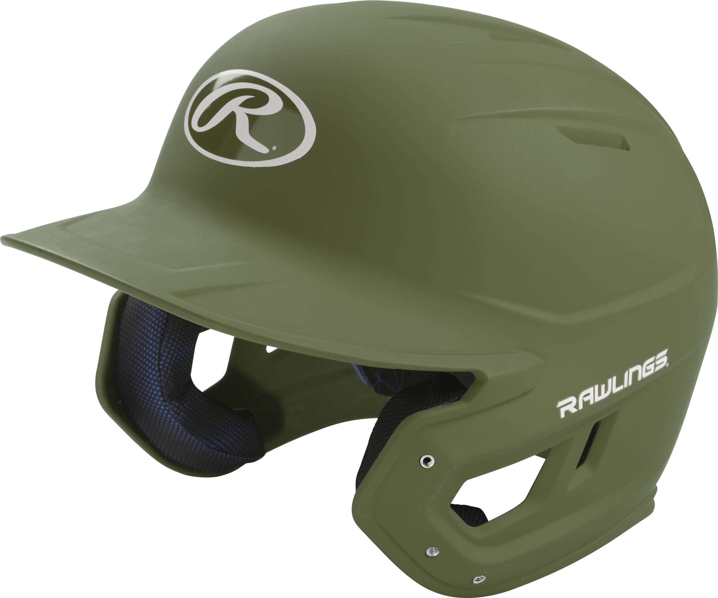 Rawlings Mach Matte Senior Baseball Helmet - Military Green