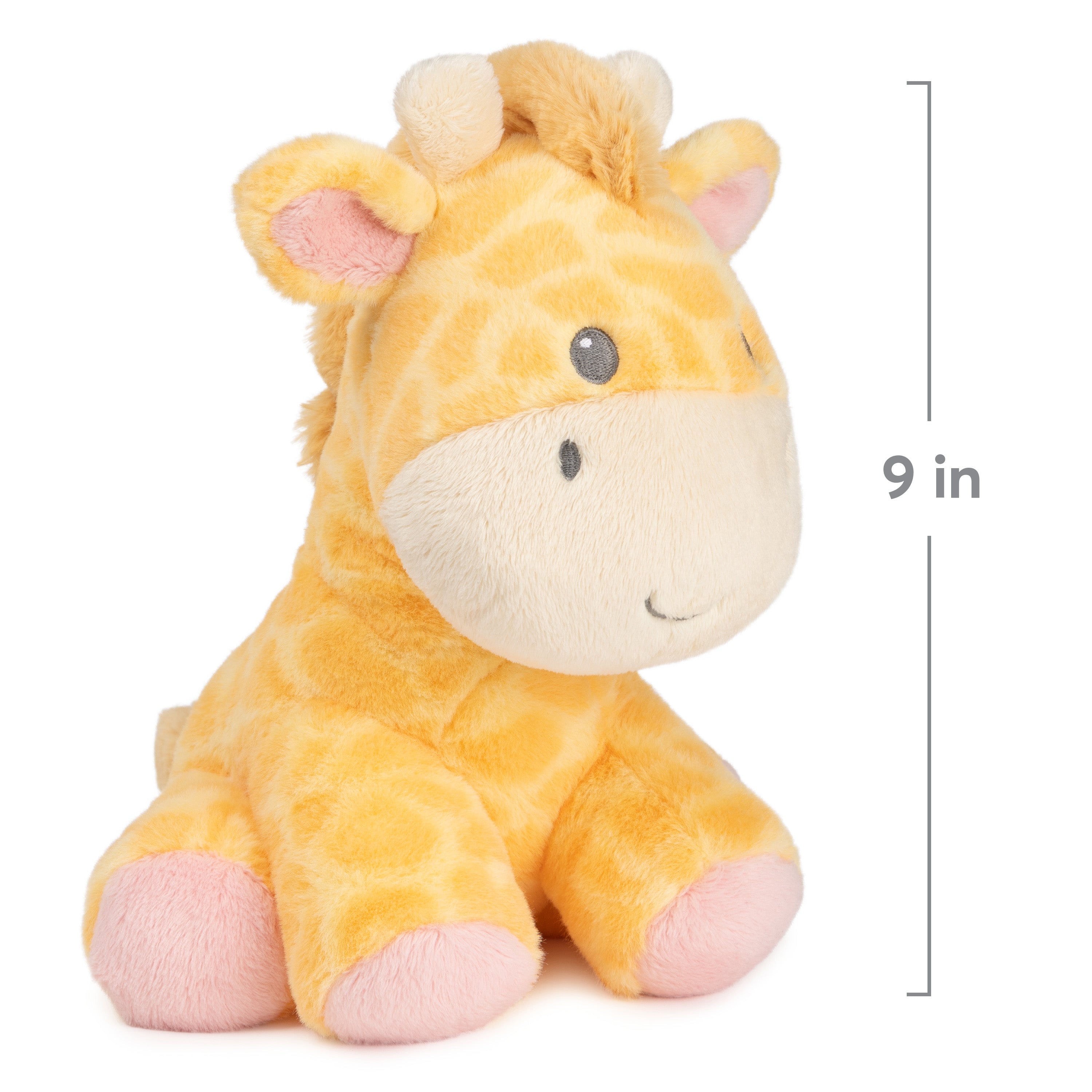 Baby GUND Safari Friends Giraffe Keywind Musical Plush, Plays Brahms’ Lullaby, Stuffed Animal Sensory Toy for Ages 10 Months and Up, Yellow, 9”