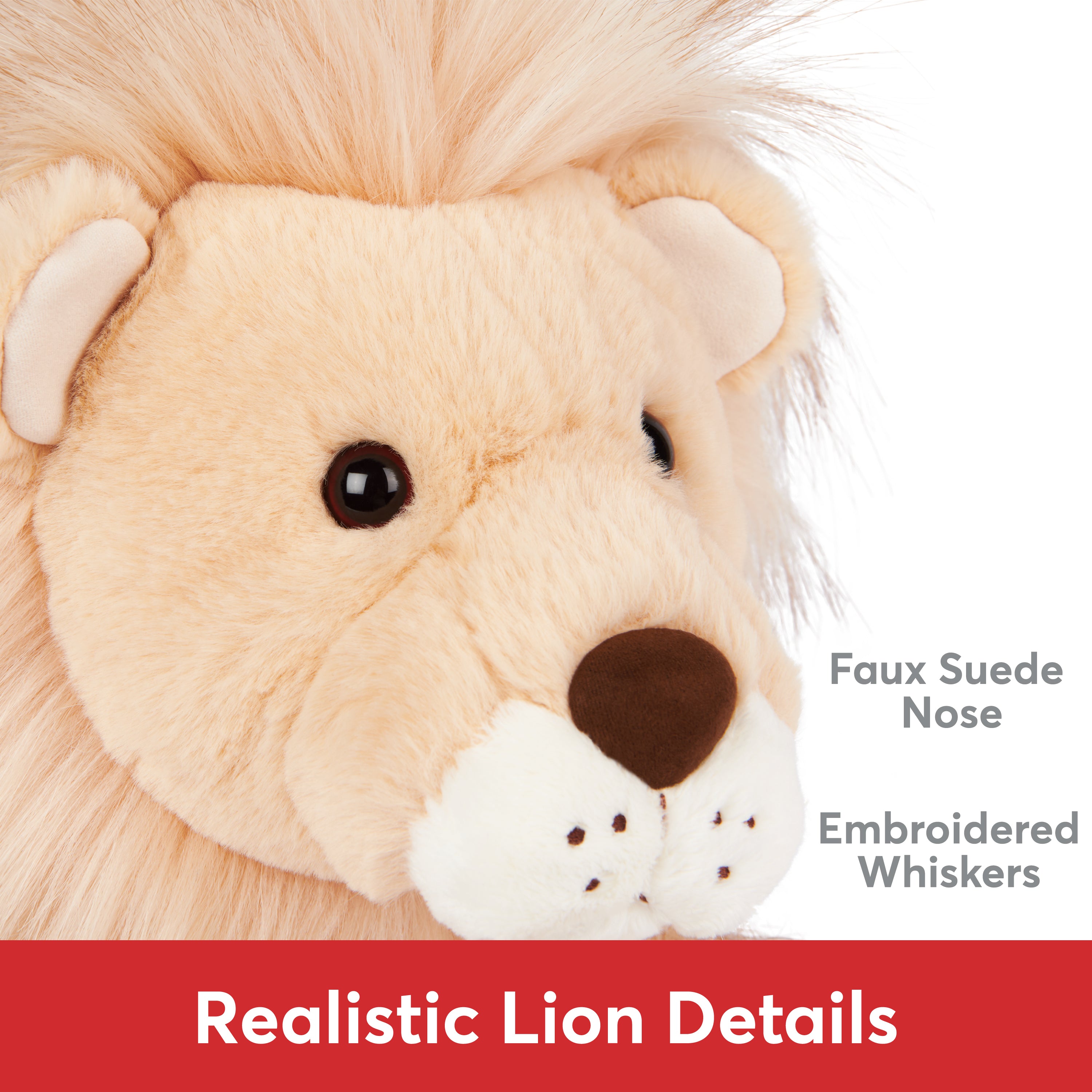 GUND Regis Lion Plush, Lion Stuffed Animal for Ages 1 and Up, Tan/Gold, 12"