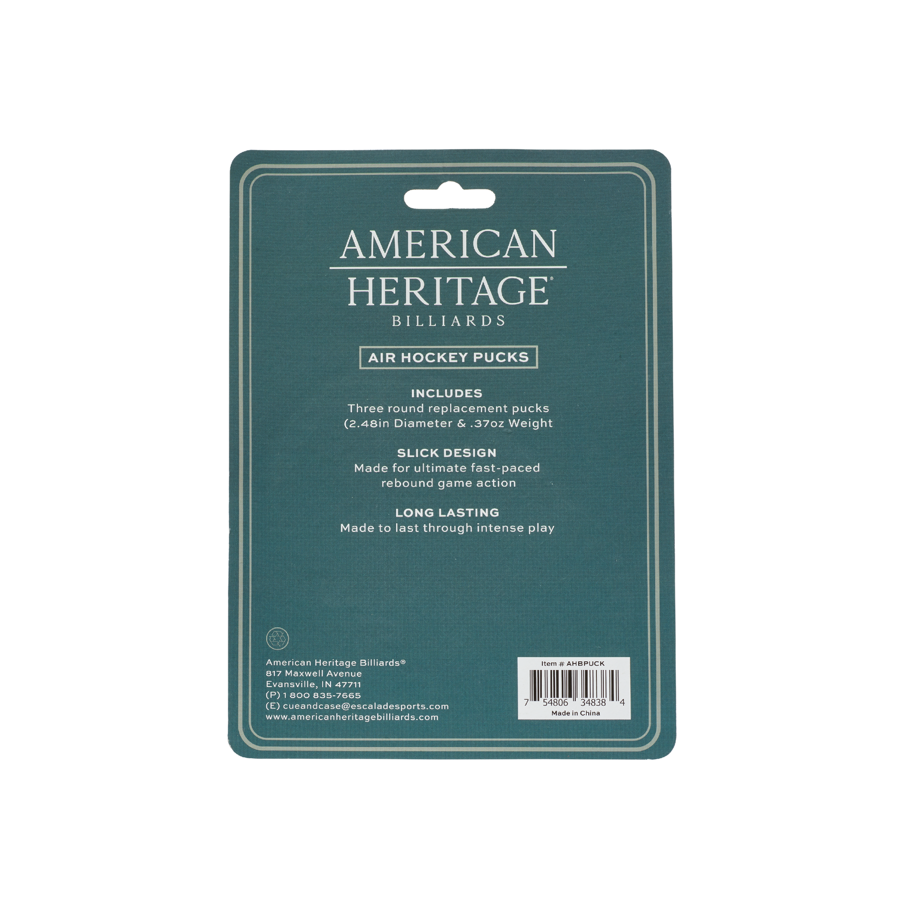 American Heritage® Air Hockey pucks 3 pack