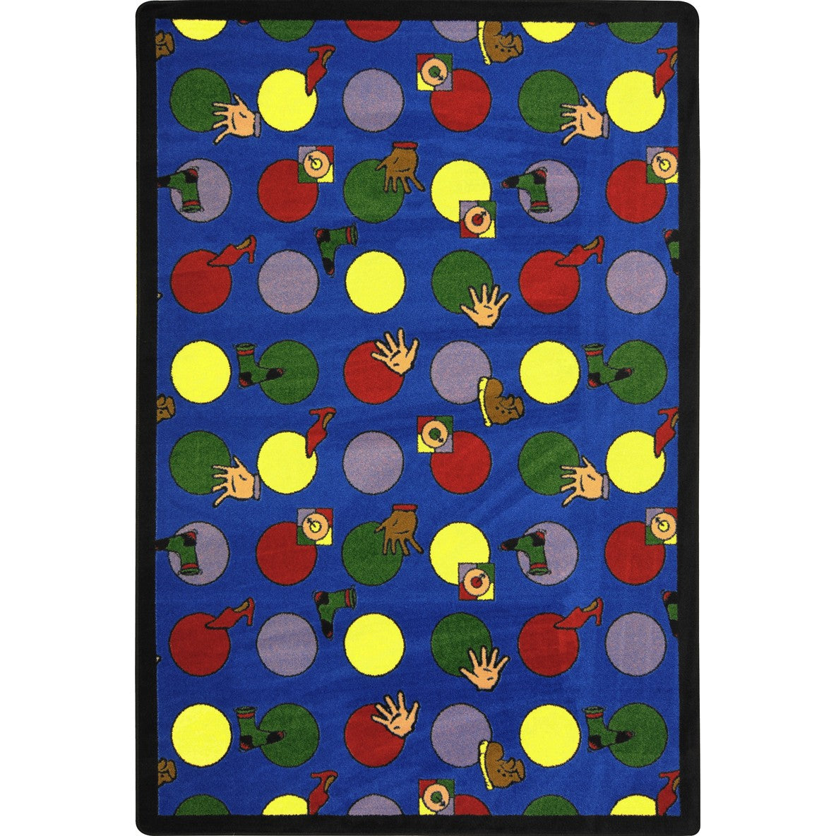 Hokey Pokey 7'8" x 10'9" area rug in color Multi