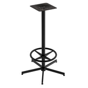 OfficeSource Robust Outdoor Cafe Height X Table Base with Footring - Black