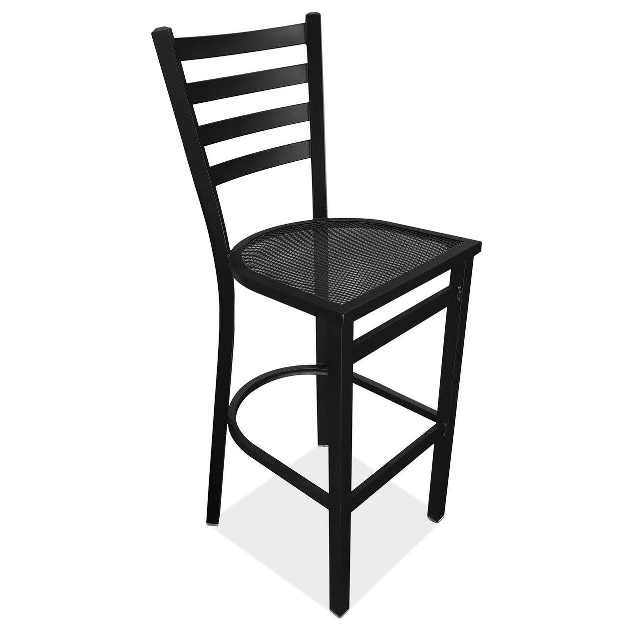 OfficeSource Robust 30" Outdoor Bar Stool - Black
