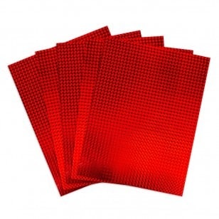 Holographic Card Stock - 8.5"x11" , 10pt, 25 Sheets, Mosaic - Green