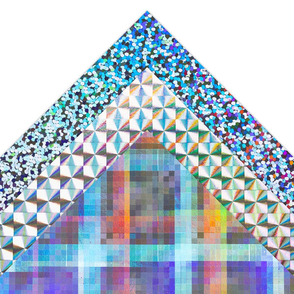 Holographic Poster Board / 12 pt  20"x26" - Mosaic Silver