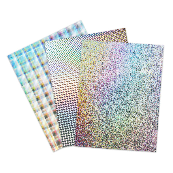 Holographic Poster Board / 12 pt  20"x26" - Mosaic Silver