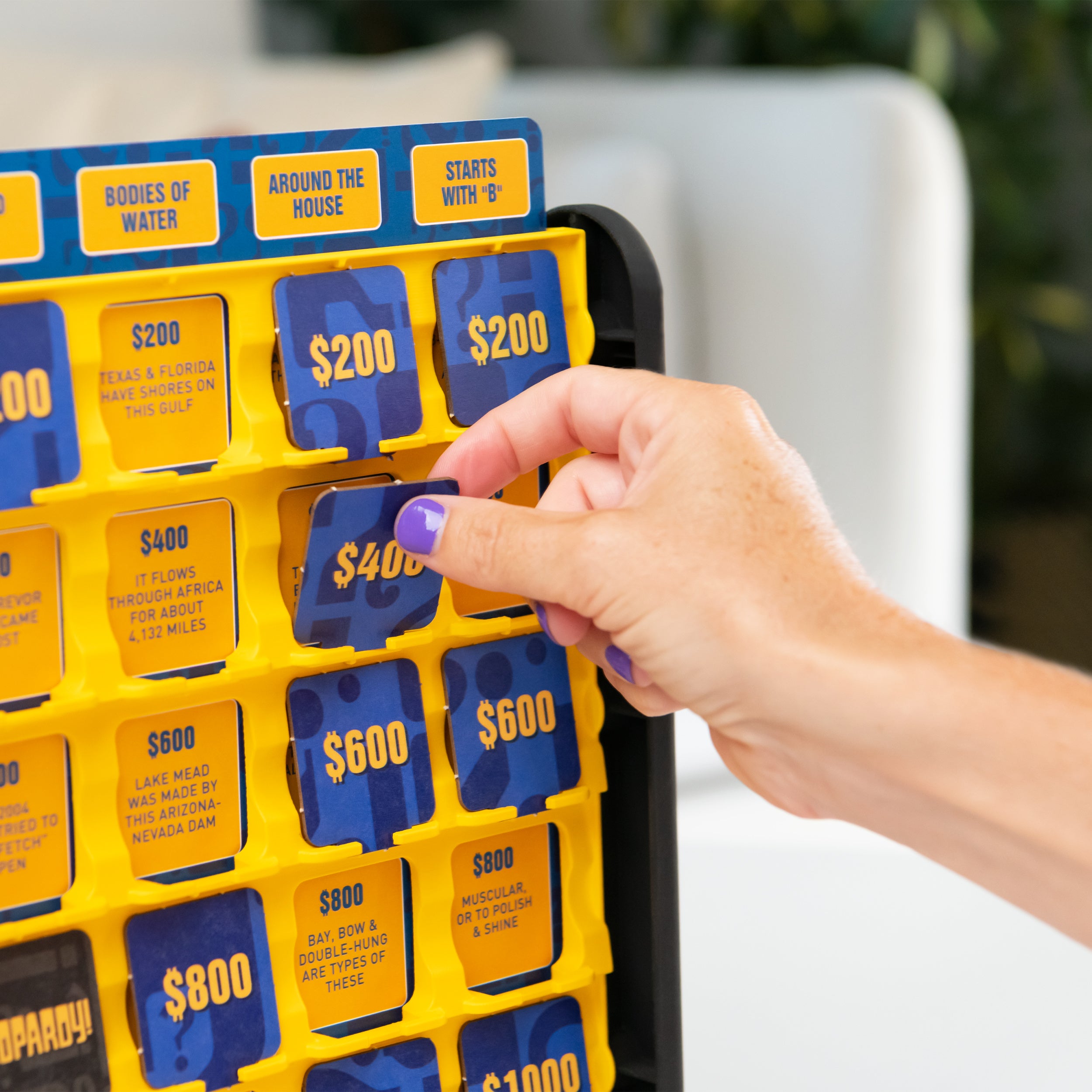 Jeopardy! Family Edition Board Game Trivia Games Board Games for Family Night Fun Games for Game Night, for Adults and Kids Ages 10 and up