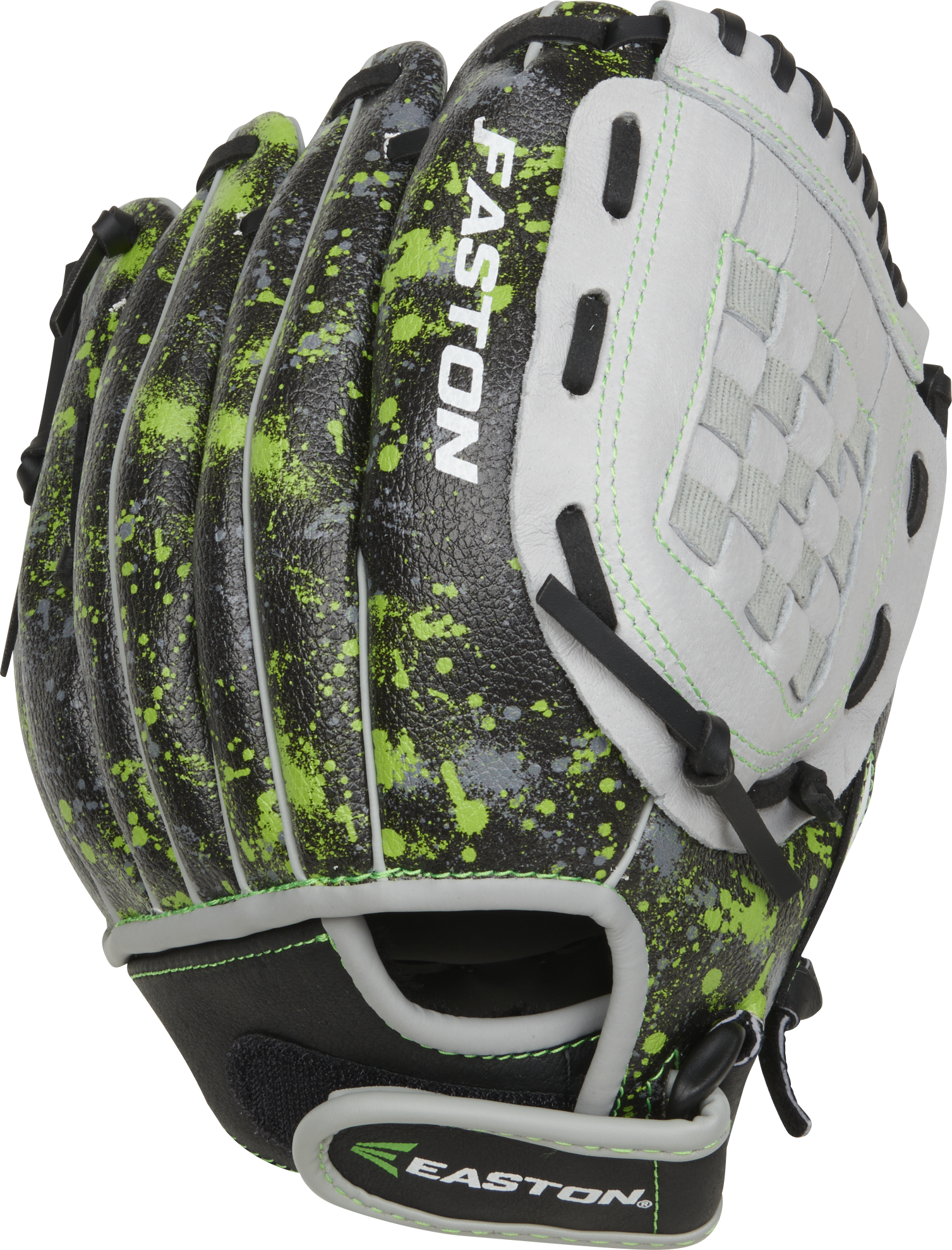 Easton Havoc Series 10-Inch Baseball Glove - Right Hand Thrower - Black/Gray/Optic