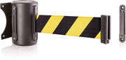 Black Steel Mount ‐8' Belt ‐ Yellow/Black Chevron