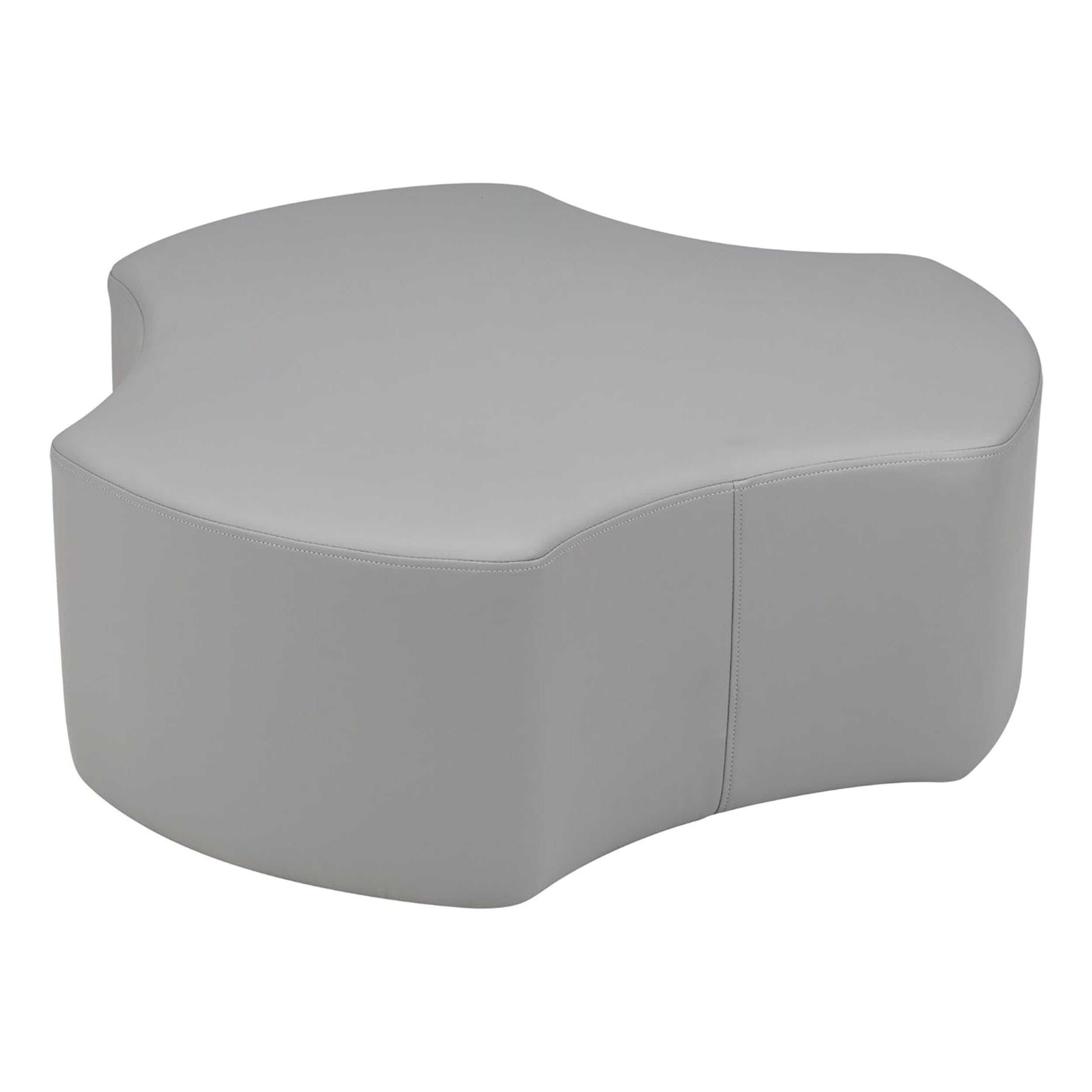 Pro Series Upholstered Cog Ottoman 12" Height - Gray