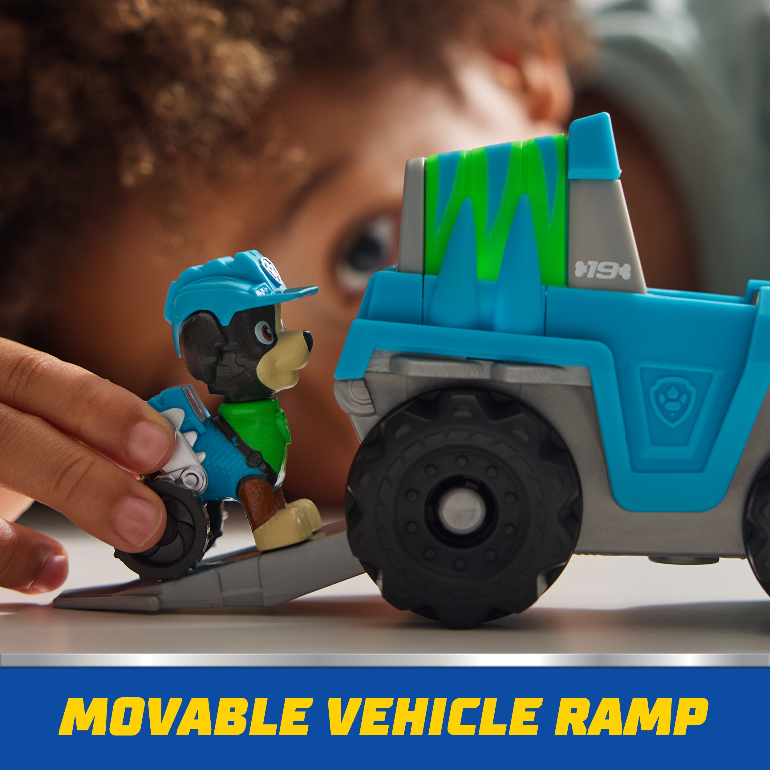 PAW Patrol, Rex’s Dinosaur Rescue Vehicle, Toy Truck with Collectible Action Figure, Sustainably Minded Kids Toys for Boys & Girls Ages 3 and Up