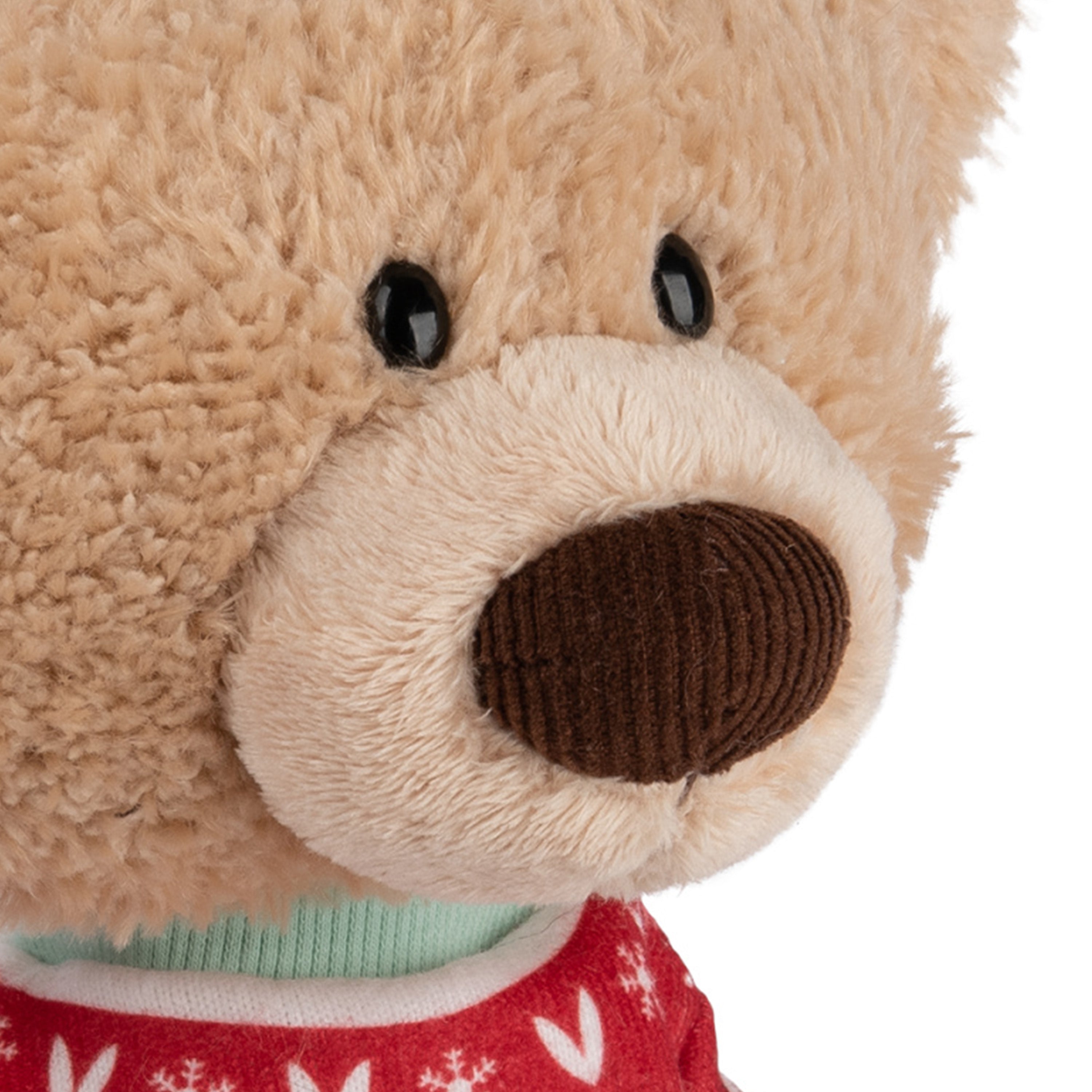 GUND Toothpick with Holiday Sweater, Classic Teddy Bear Stuffed Animal for Ages 1 and Up, Beige/Red/White, 15”