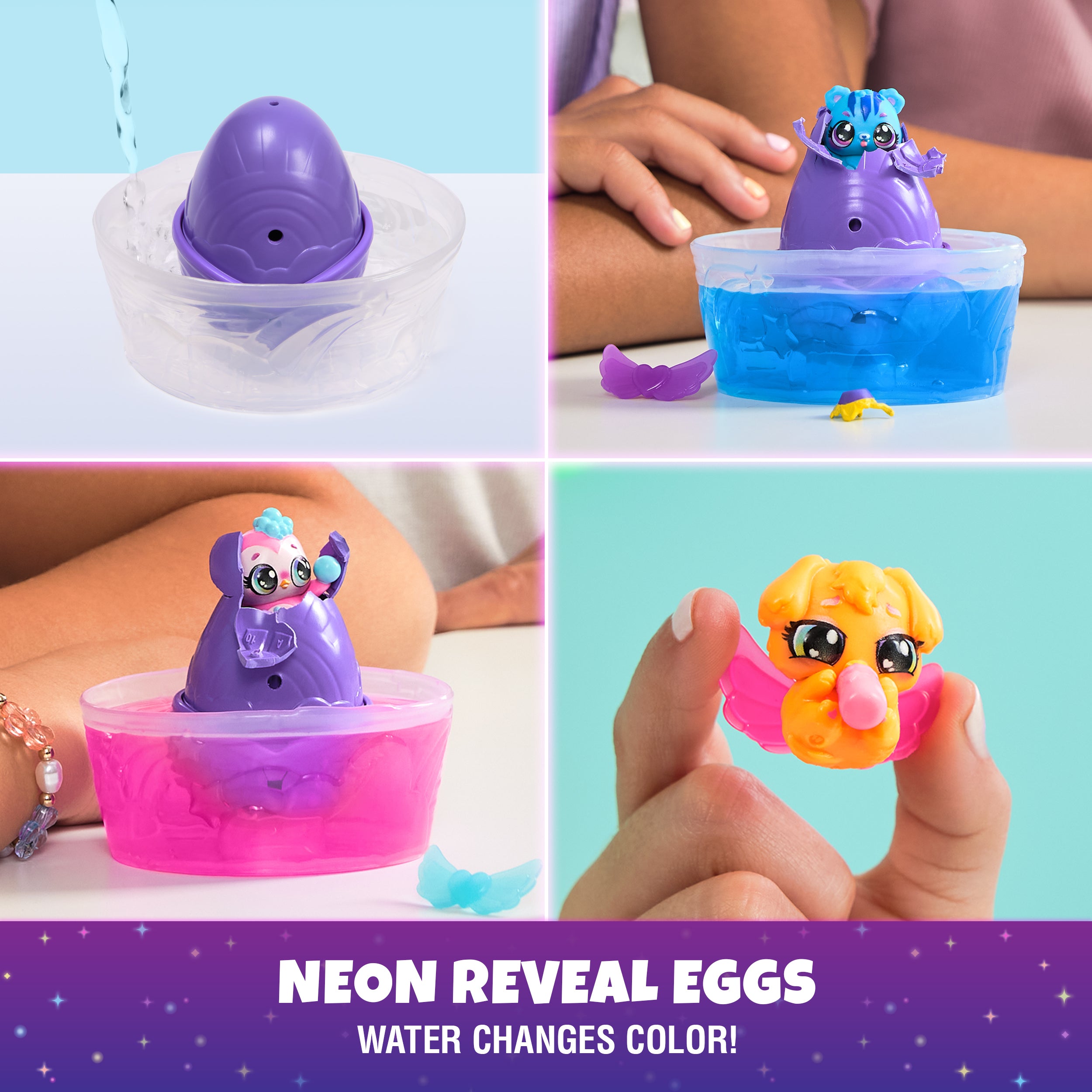 Hatchimals Alive, Neon Rainbow 1-Pack Blind Box Surprise Toy Styles May Vary, Color Reveal Egg, Kids Toys for Girls & Boys Ages 3 and up