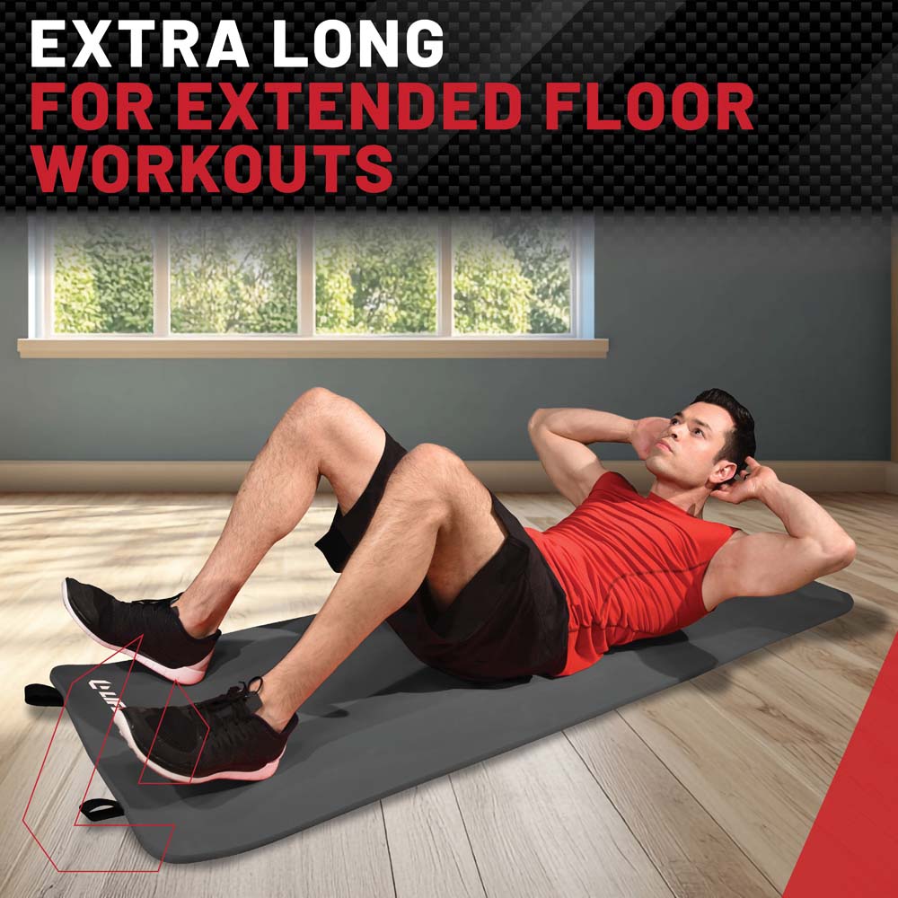 Exercise Mat Pro - 72" X 23" X 5/8" - Charcoal