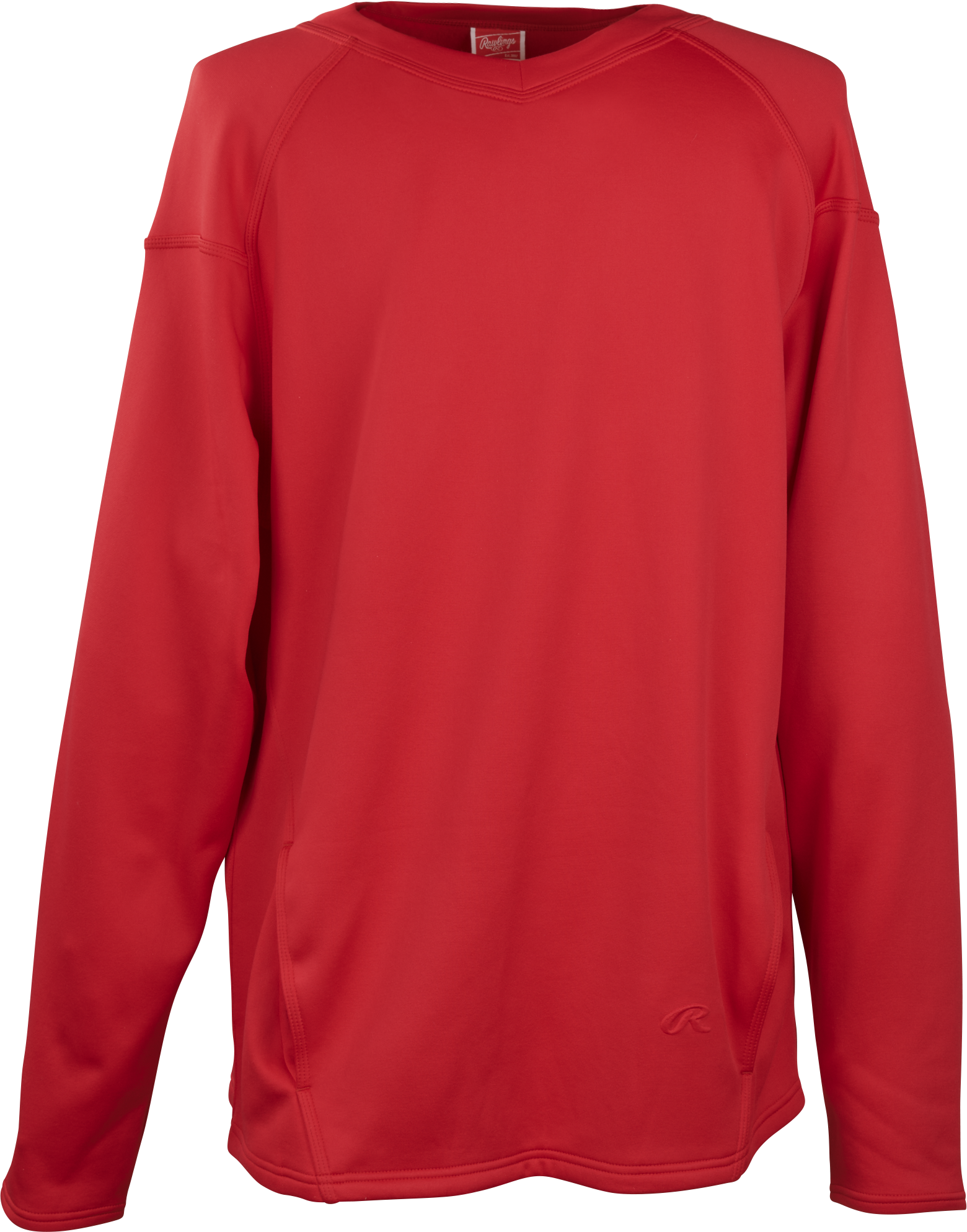 Rawlings Youth Performance Dugout Fleece Pullover - Small - Scarlet