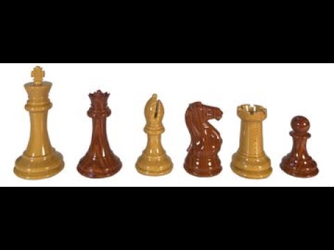Wood Grain Spruce-Tek Chess Pieces with 4 1/8" King