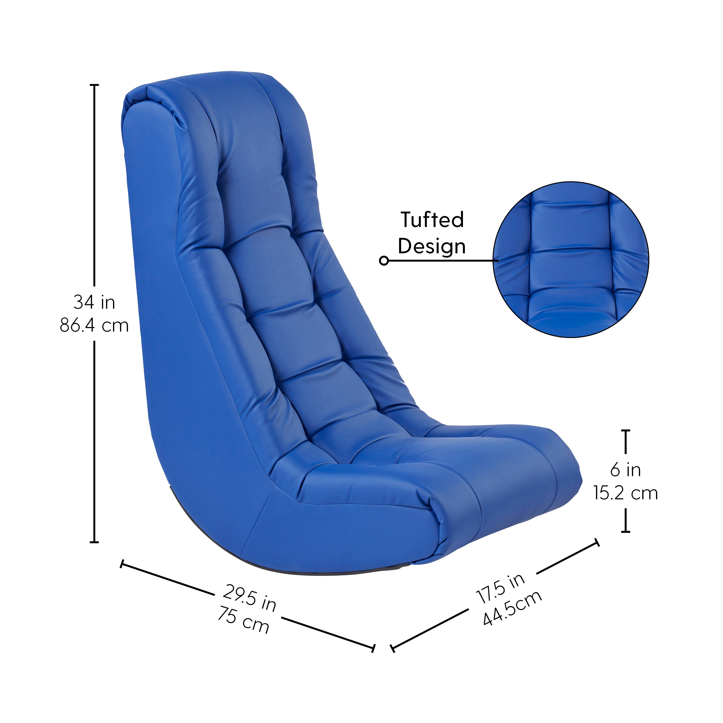 Tufted Soft Rocker - Blue