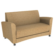Pro Series Rustic Upholstered Mobile Common Area Sofa - Pecan