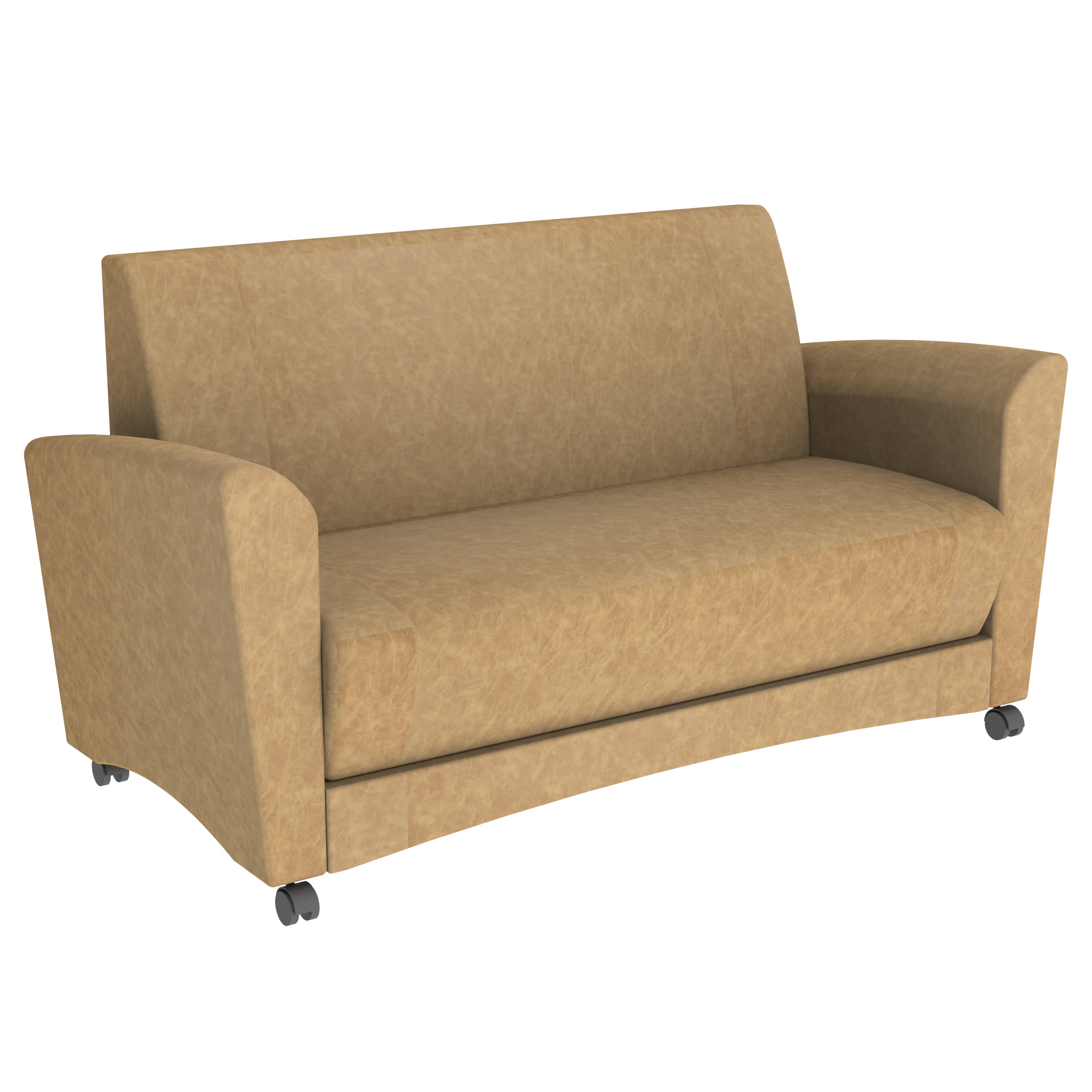 Pro Series Rustic Upholstered Mobile Common Area Sofa - Pecan