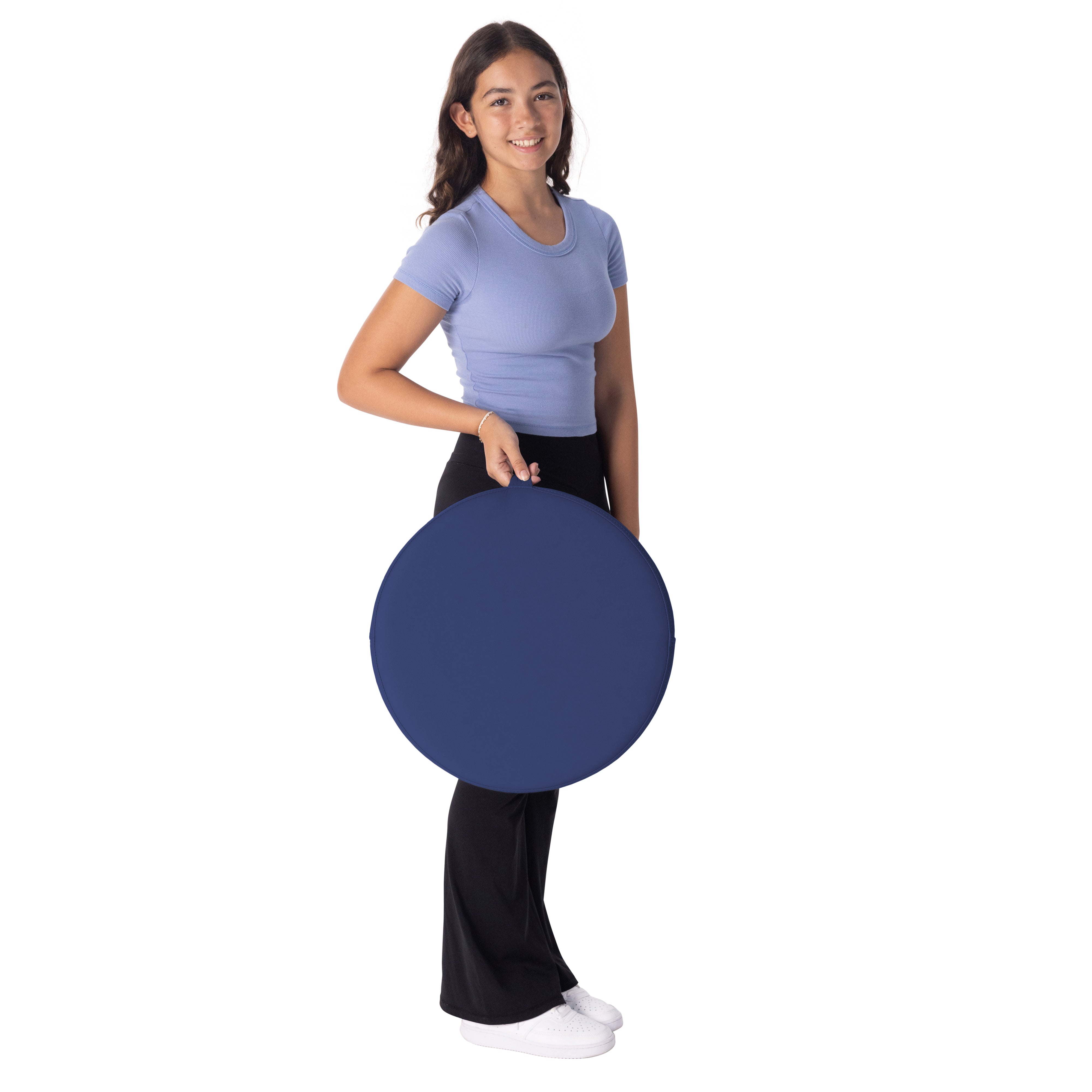 Pro Series Floor Cushion with Wobble Base, 2-Piece - Navy