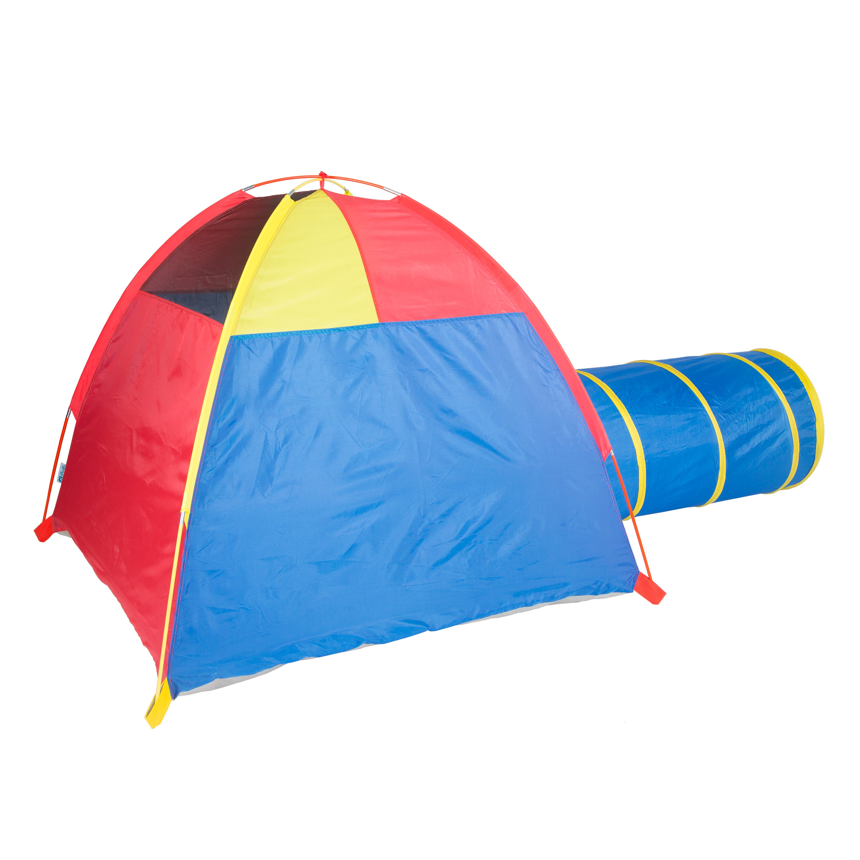 Hide Me Tent and Tunnel Combo - Blue / Red / Yellow