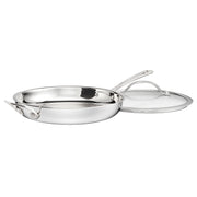 PureClad™ Triple-Ply 12" Stainless Steel Skillet with Helper Handle and Cover