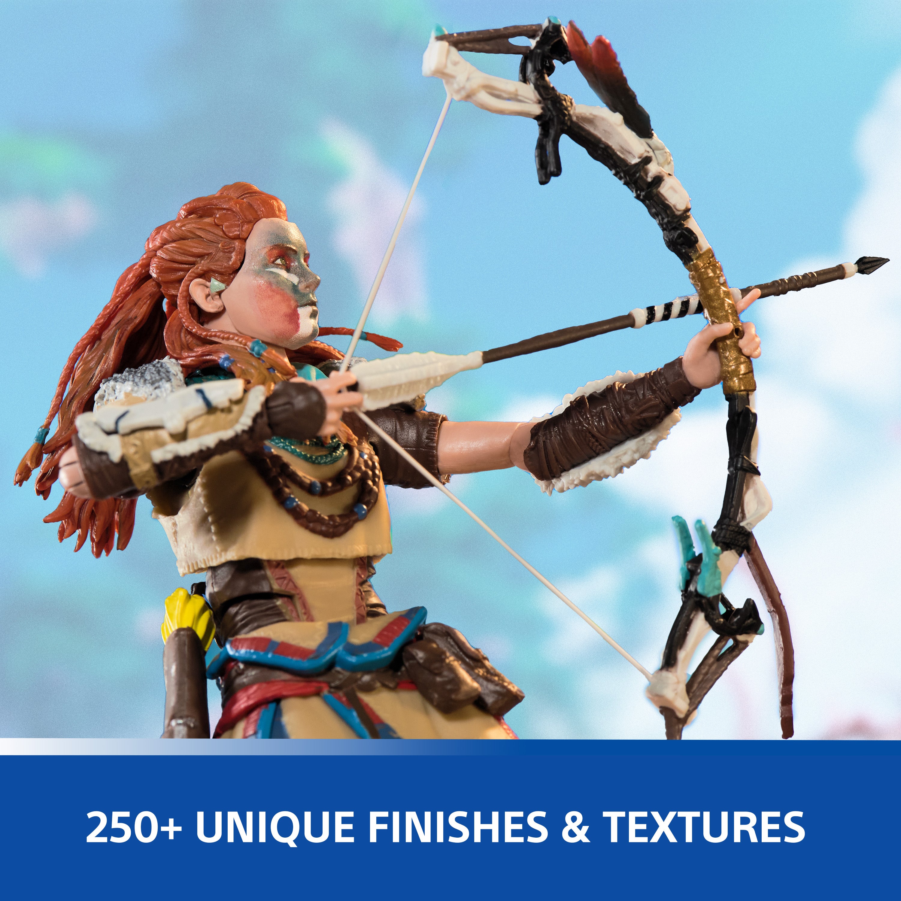 PlayStation Horizon Forbidden West, Deluxe 6” Aloy Action Figure with 15 Accessories, The Shapes Collection, For PS5 Fans & Collectors Ages 17+