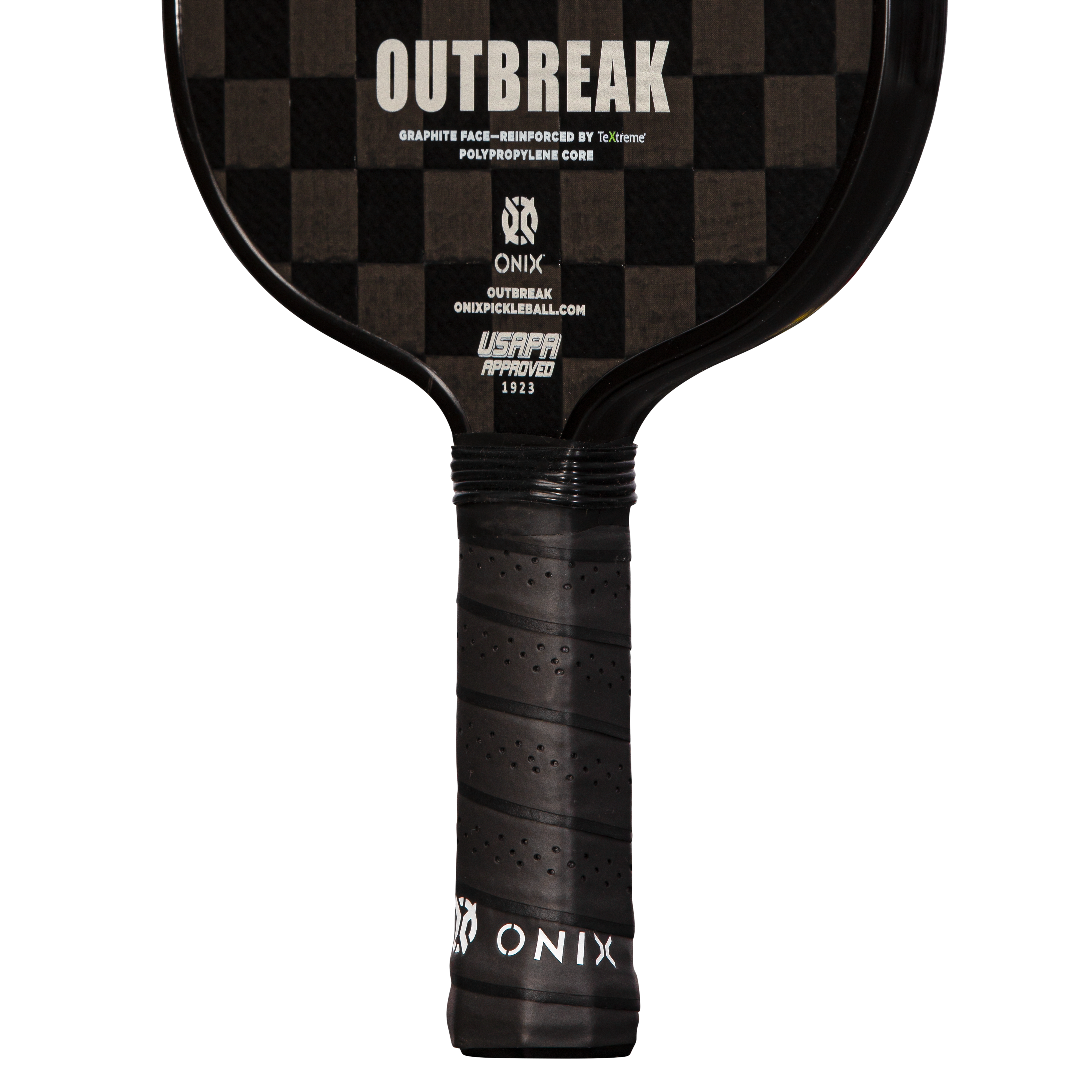ONIX Outbreak Pickleball Paddle - Red - Reinforced by Woven Carbon Fiber for Greater Touch, Control and Durability