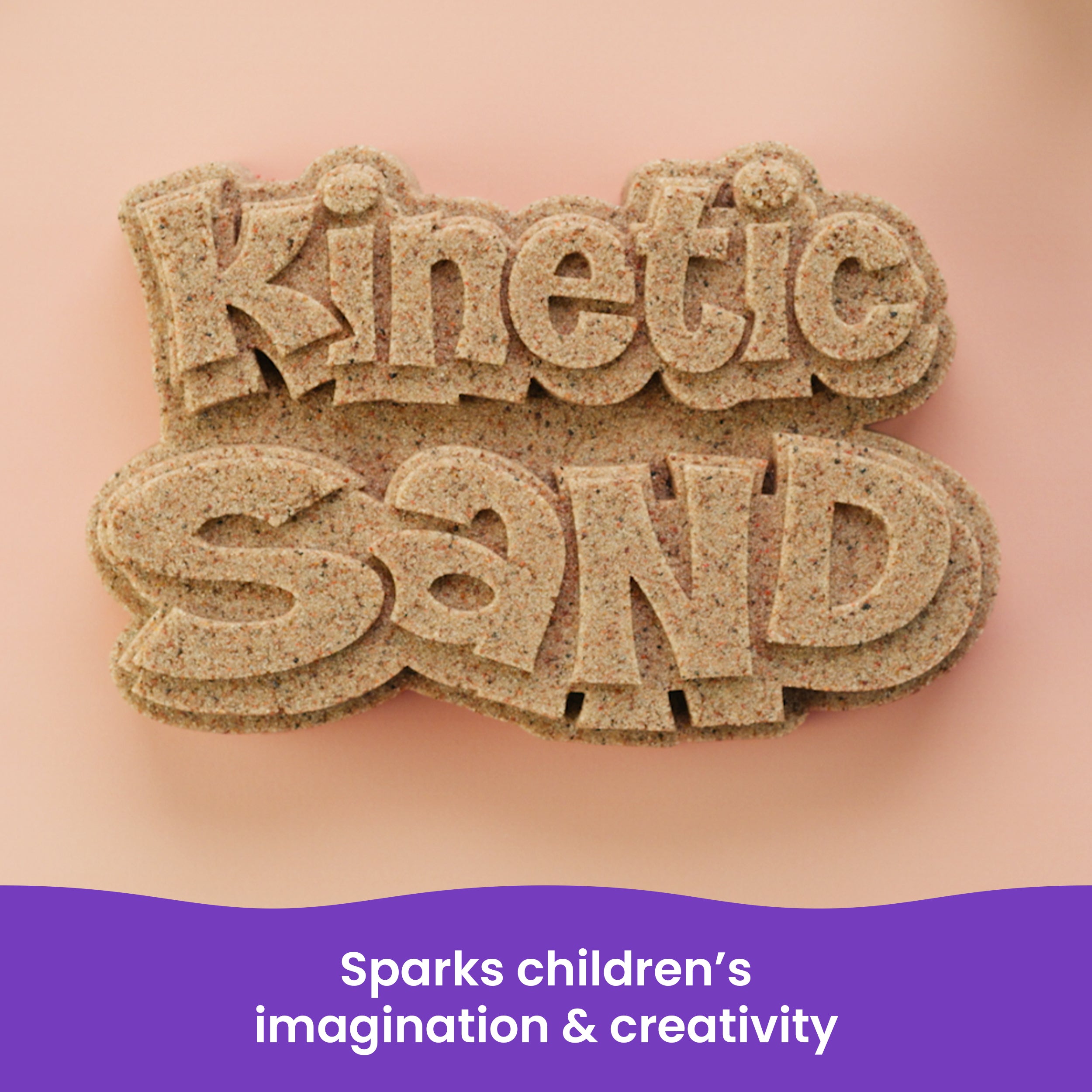 Kinetic Sand, 3lbs Beach Play Sand, Moldable Sensory Toys for Kids, Resealable Bag Packaging May Vary, for Ages 3 and up
