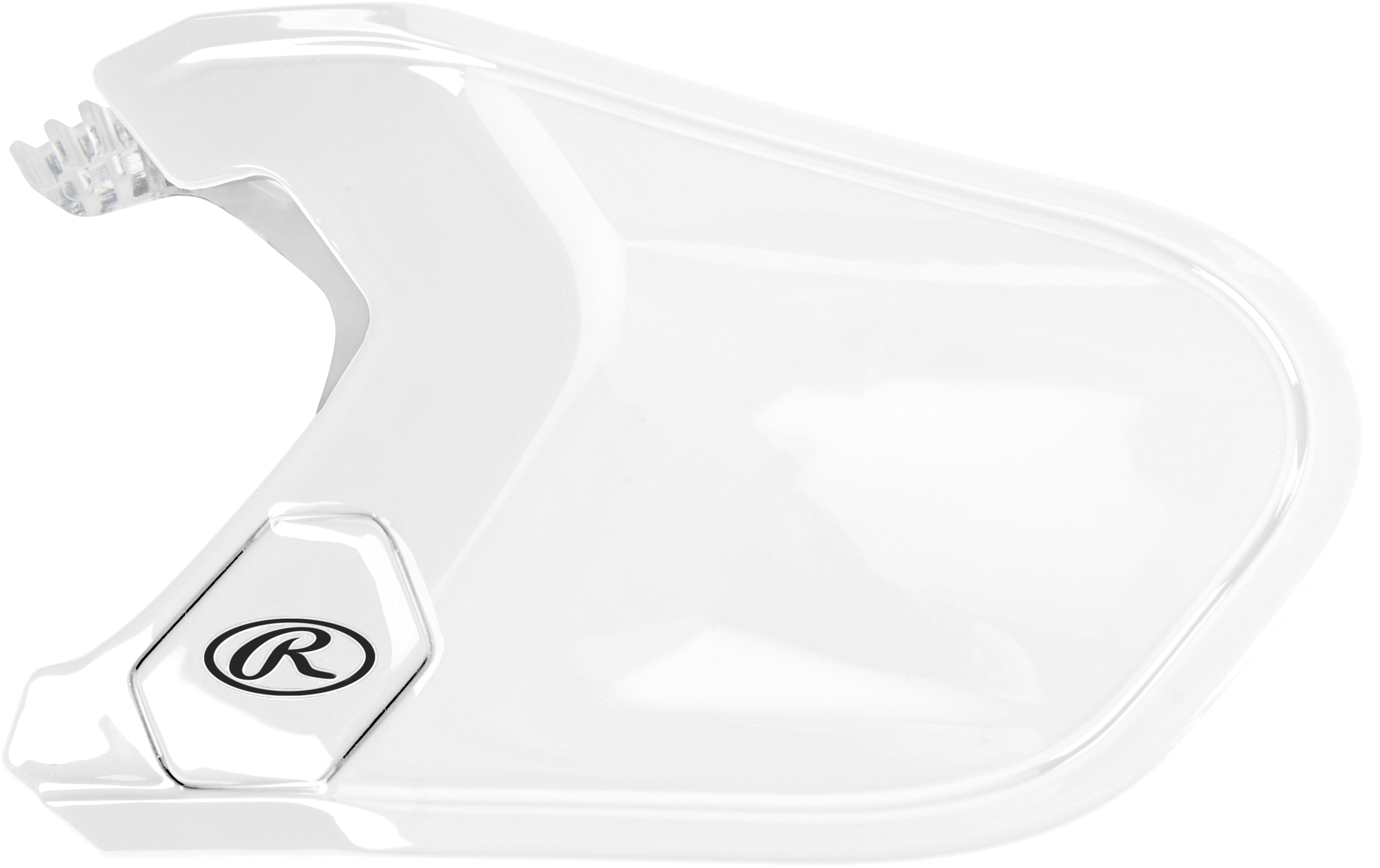 Rawlings Mach Adjust  Lhb Gloss Jaw Guard  - White